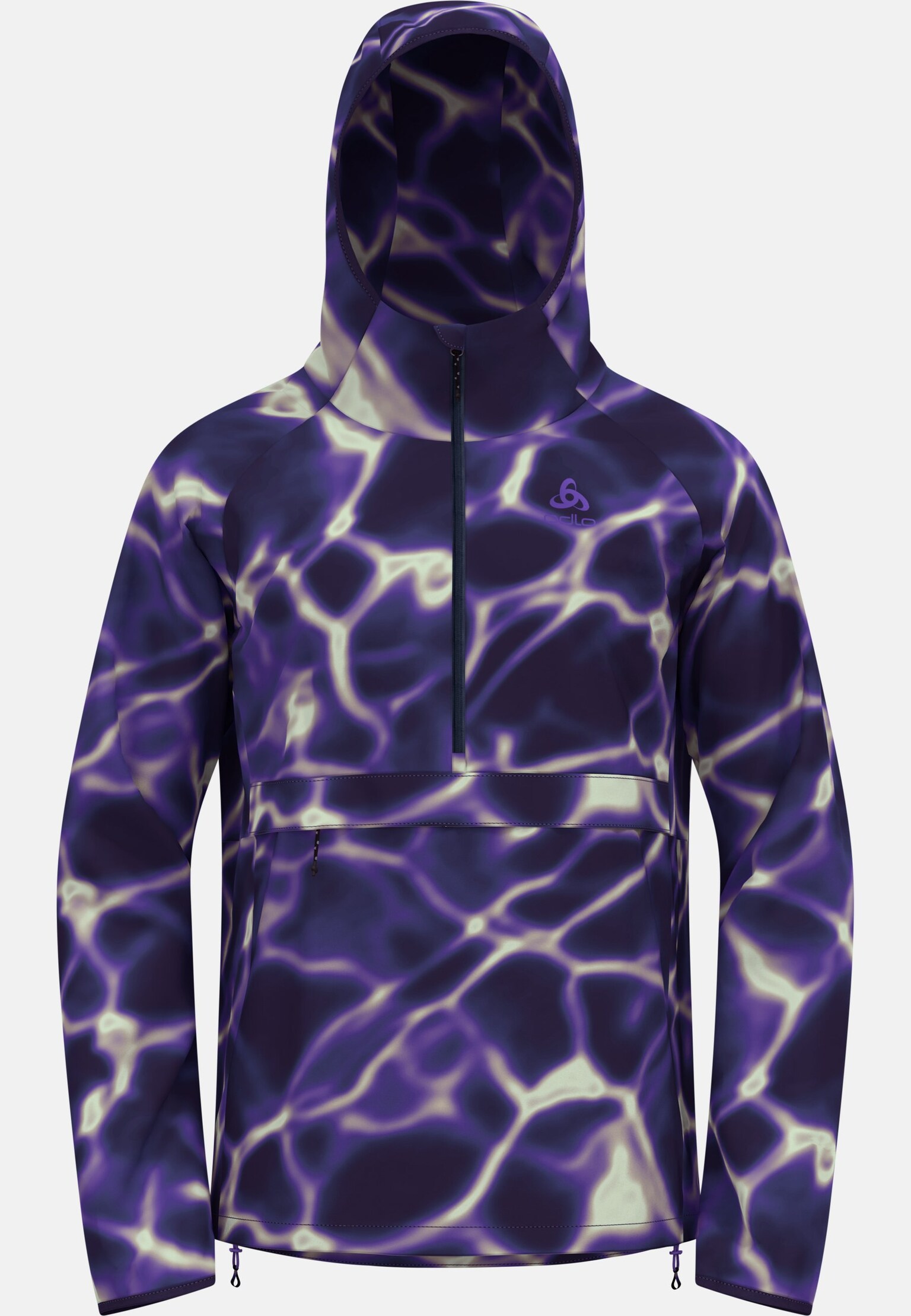The Zeroweight print hooded running anorak