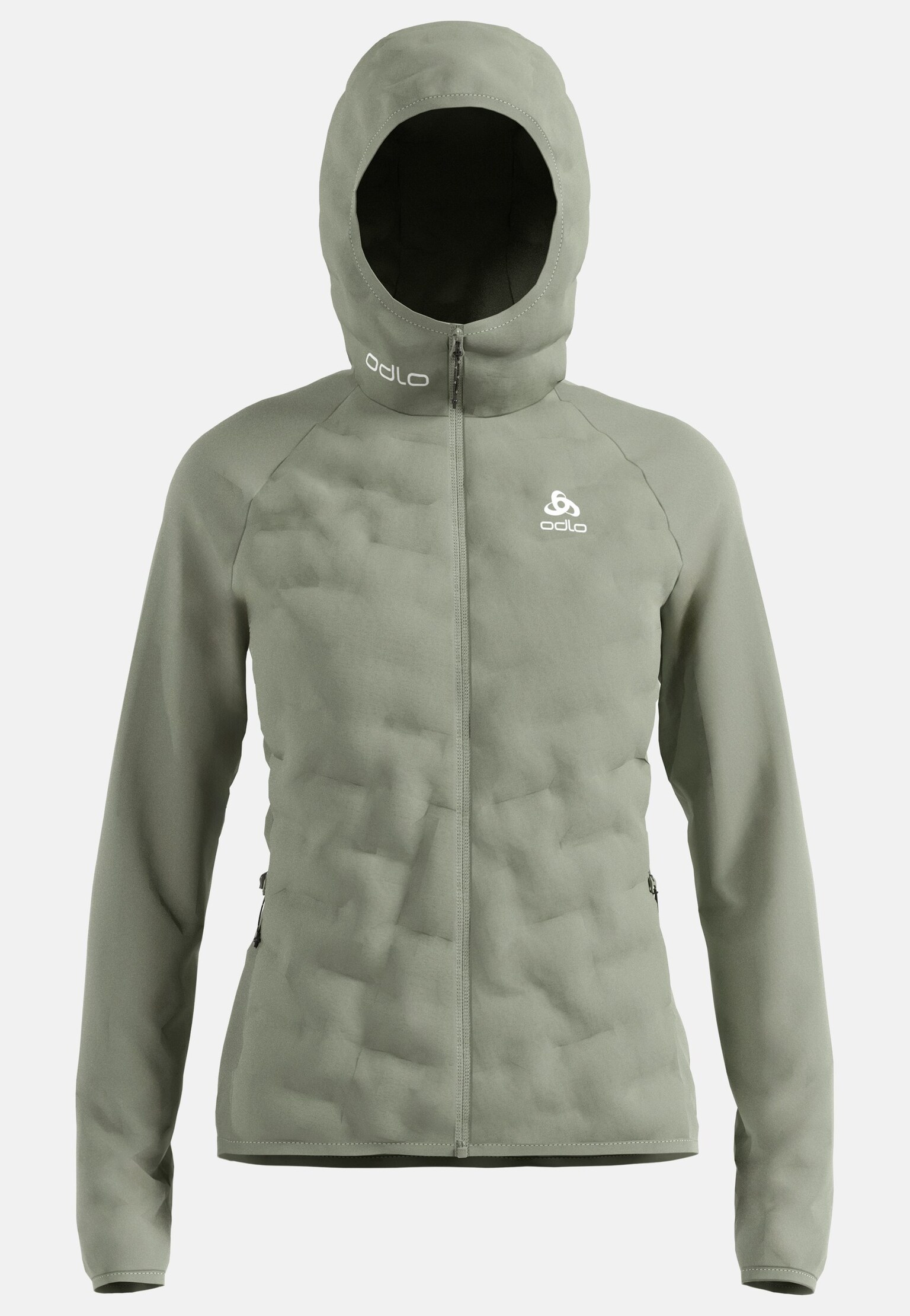 The Zeroweight Insulator hybrid mid layer hooded zip