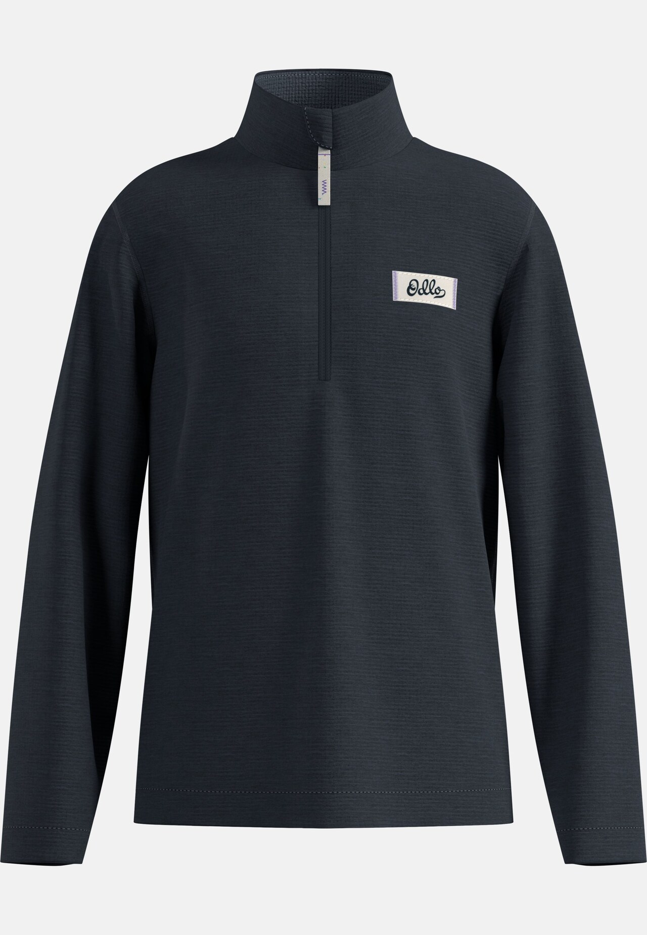 Felpa Grid Fleece Kids a mezza zip