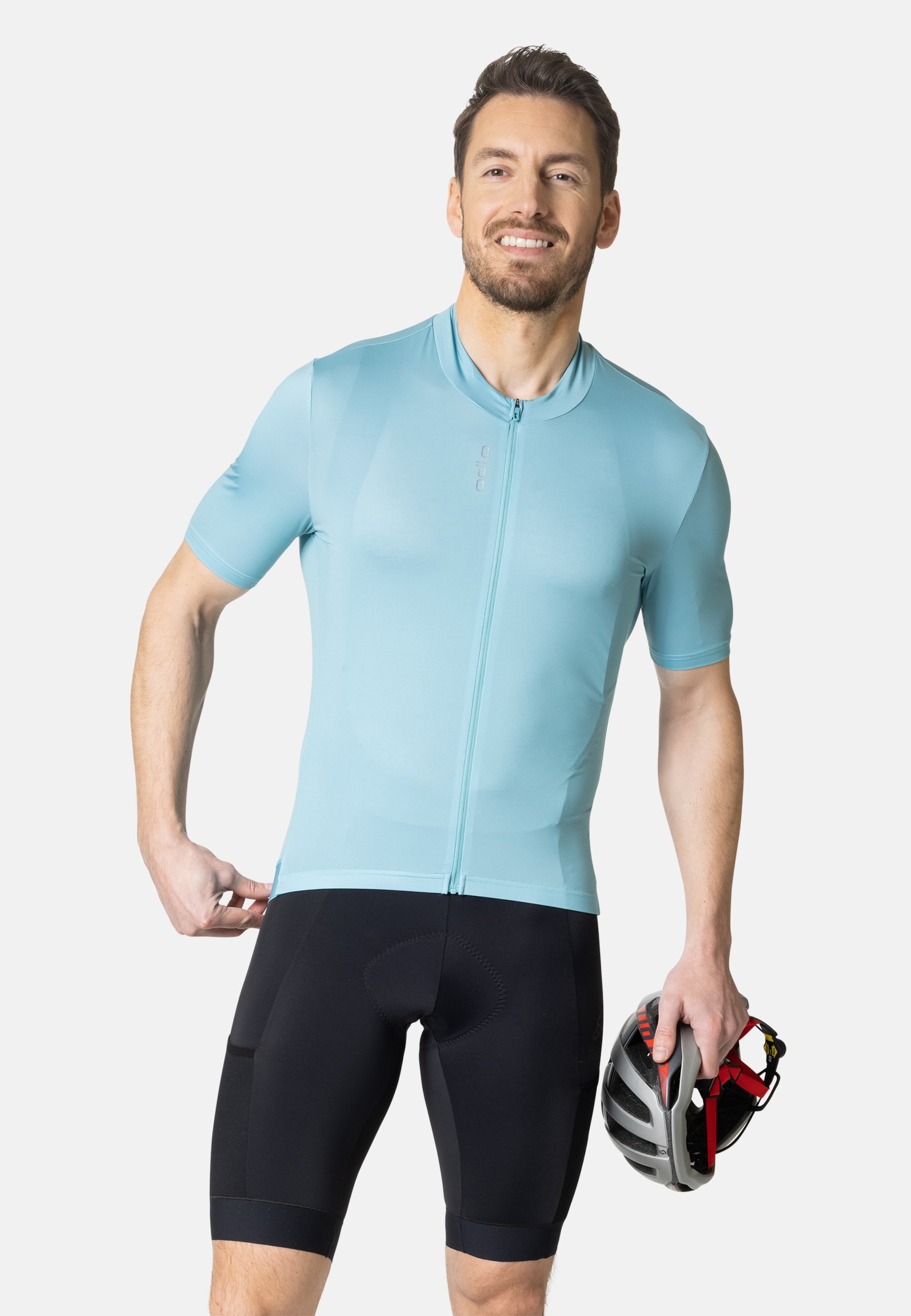 Odlo Zeroweight Chill-Tec Rad-Shirt Full-Zip für Herren - Radsport - blau, XL