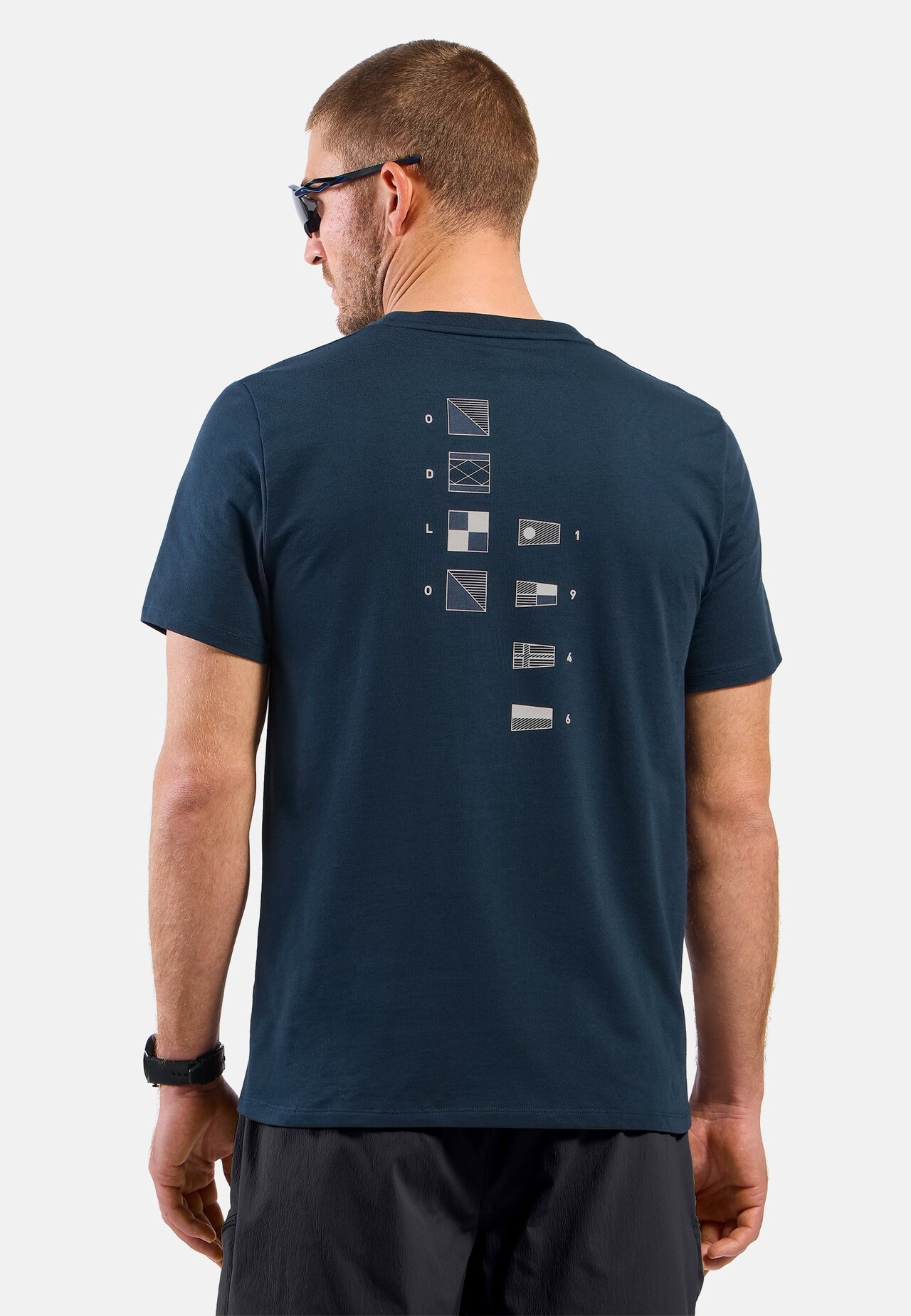 T-shirt Odlo Flags in misto cotone