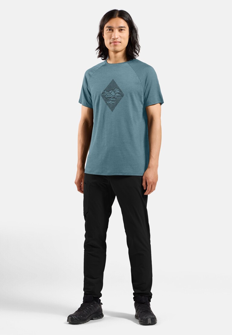 The Merino blend 130 print t-shirt