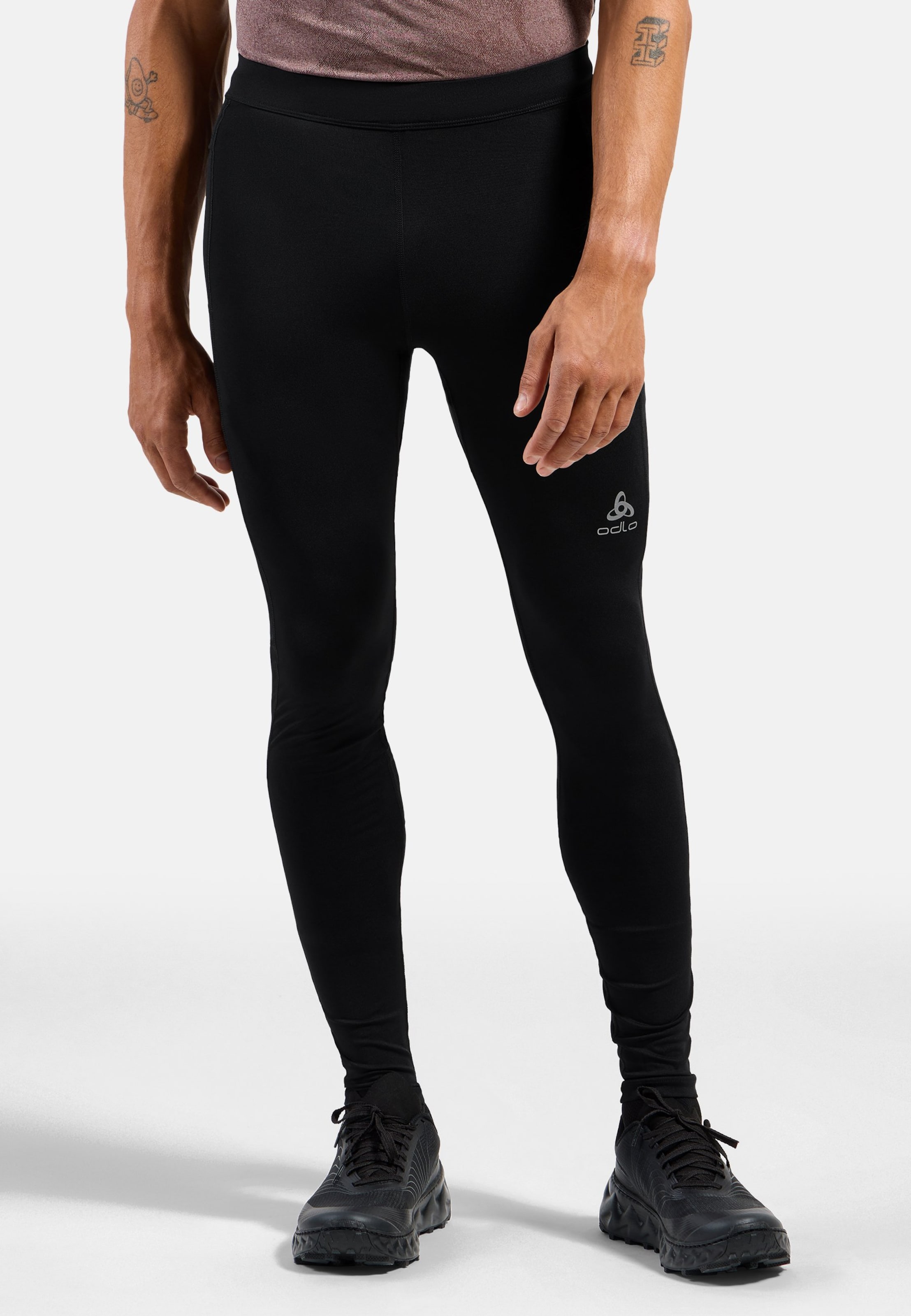 Odlo Essentials Lauftights für Herren, S, schwarz