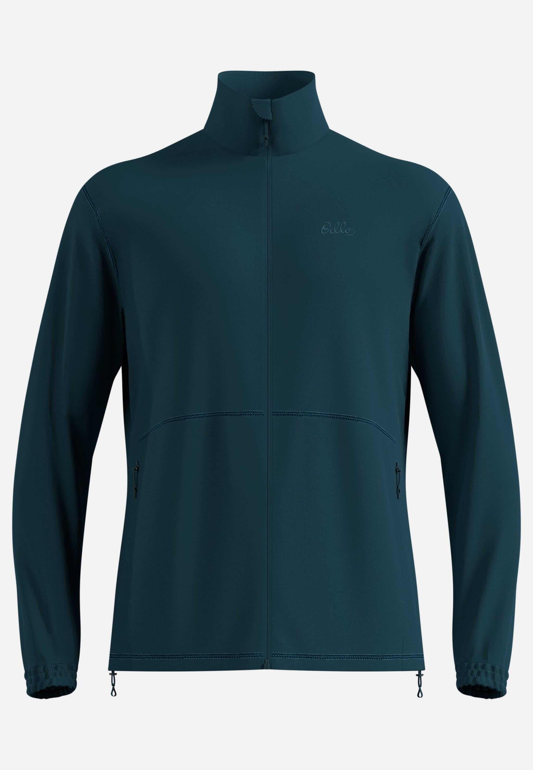 Odlo Classic Fleece Mid Layer Full-Zip für Herren - Wandern, Ski & Snow - marineblau, L