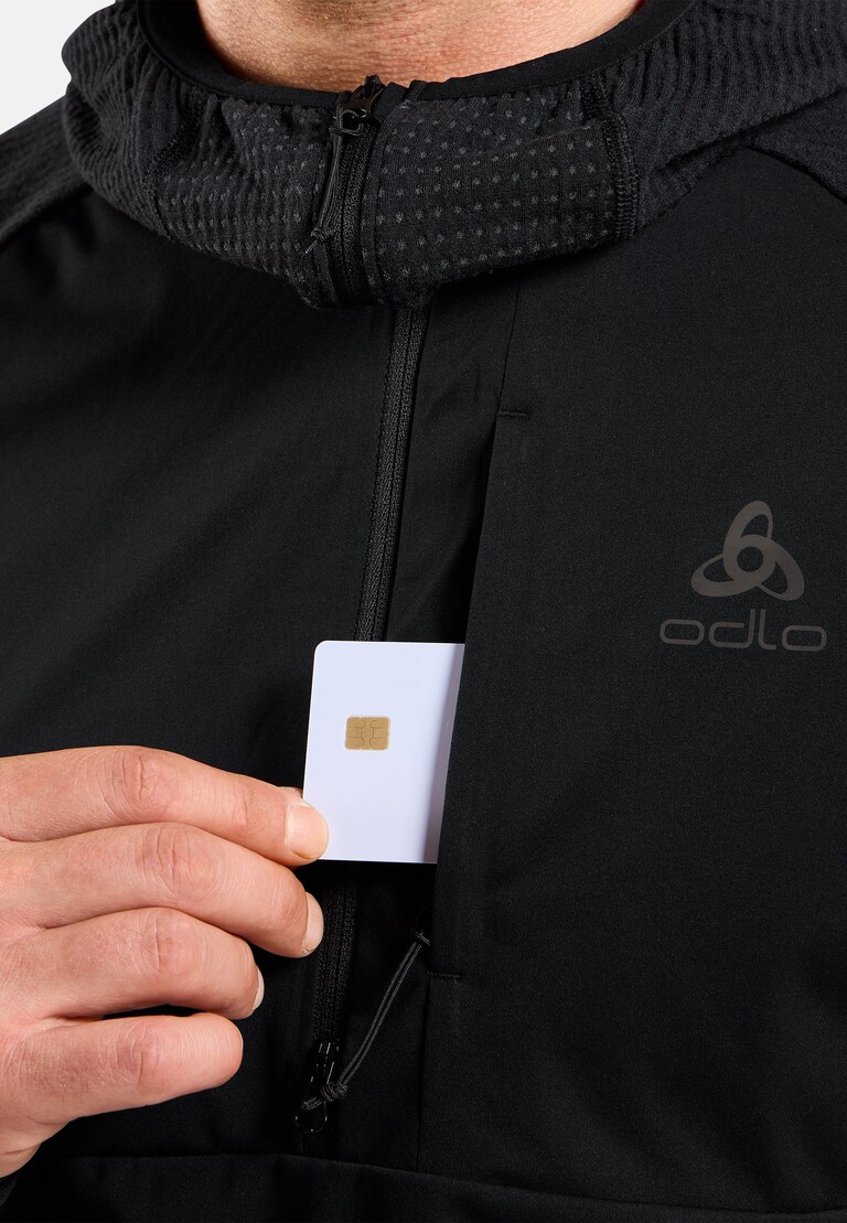 The Zeroweight Pro Performance Wool windproof seamless hooded mid layer