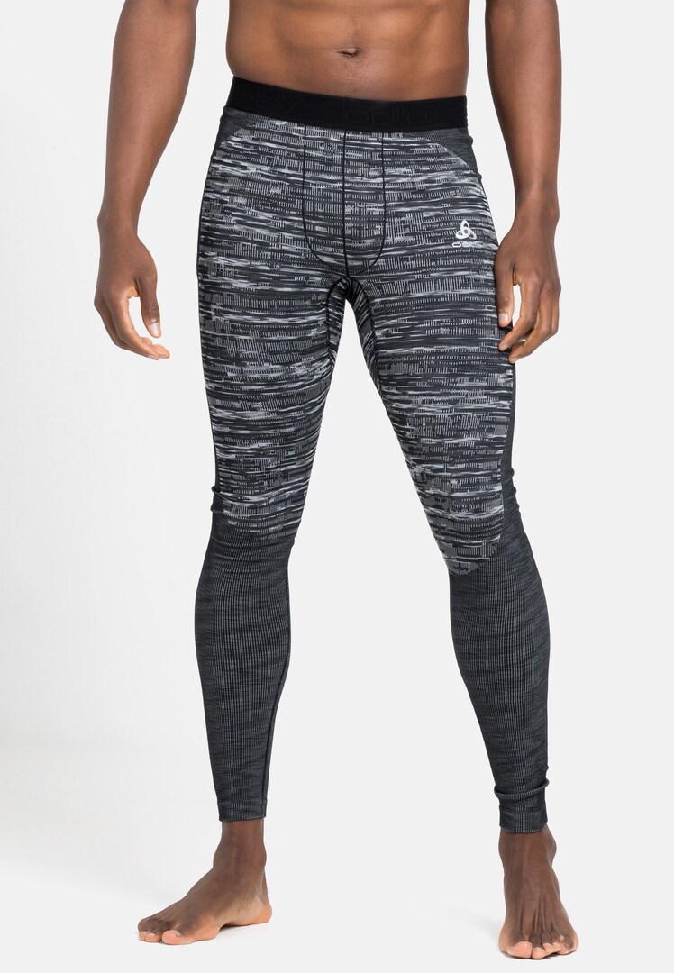 スーツ ODLO FW24 LEGGINGS BASE LAYER (111801 10183) The Active X-Warm Base Layer Bottoms in odlo steel grey