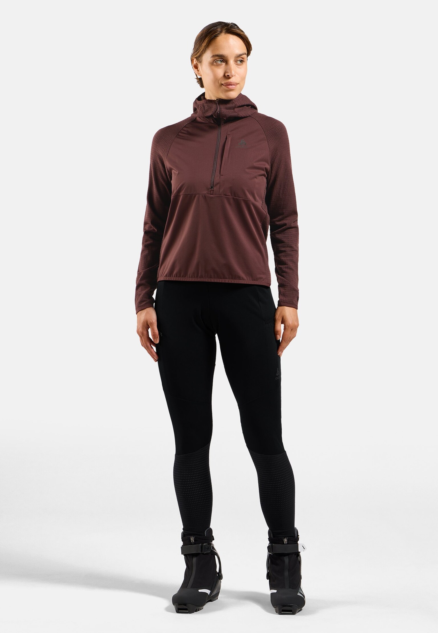 Mid layer con cappuccio antivento senza cuciture Zeroweight Pro Performance Wool