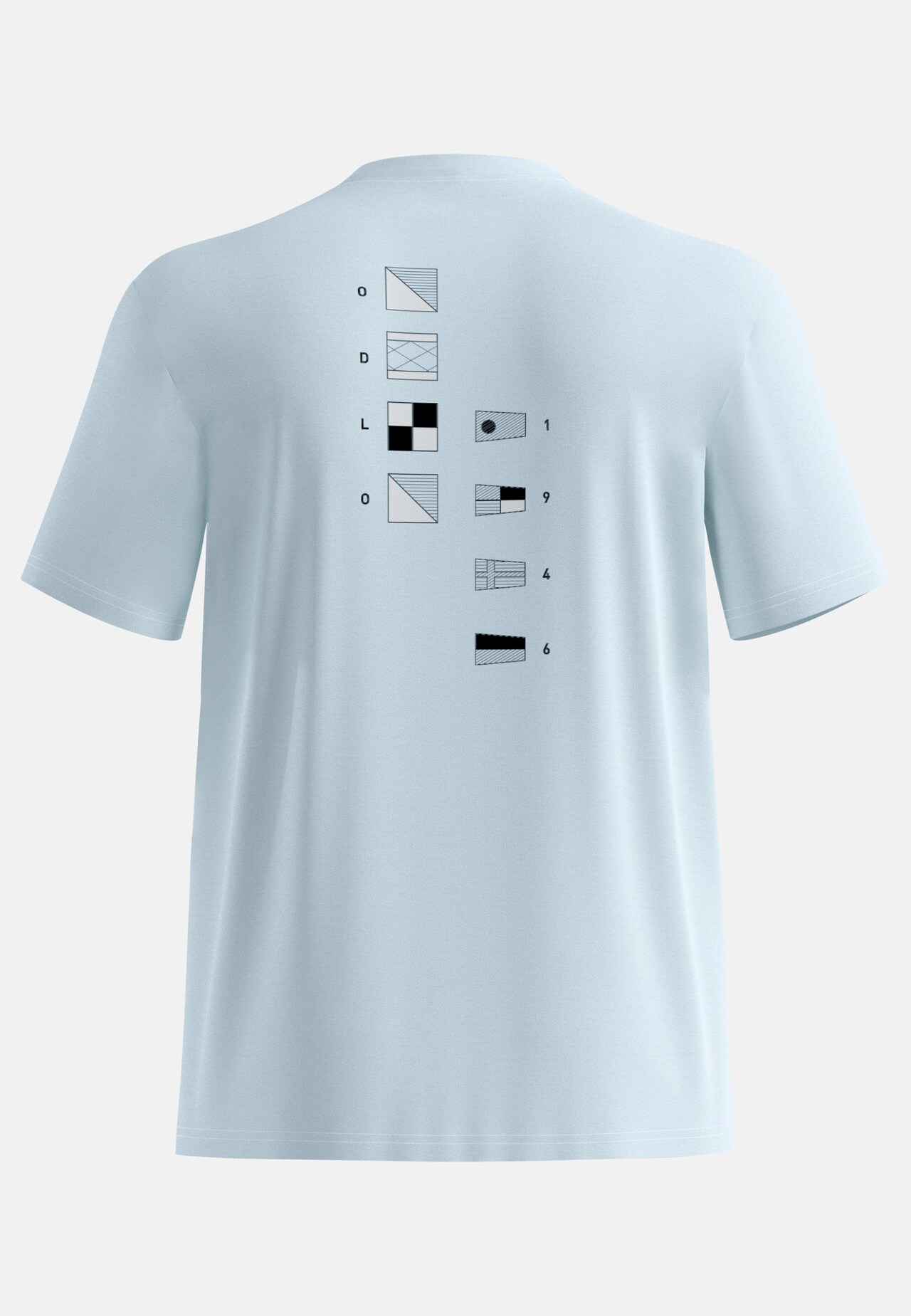 T-shirt Odlo Flags in misto cotone