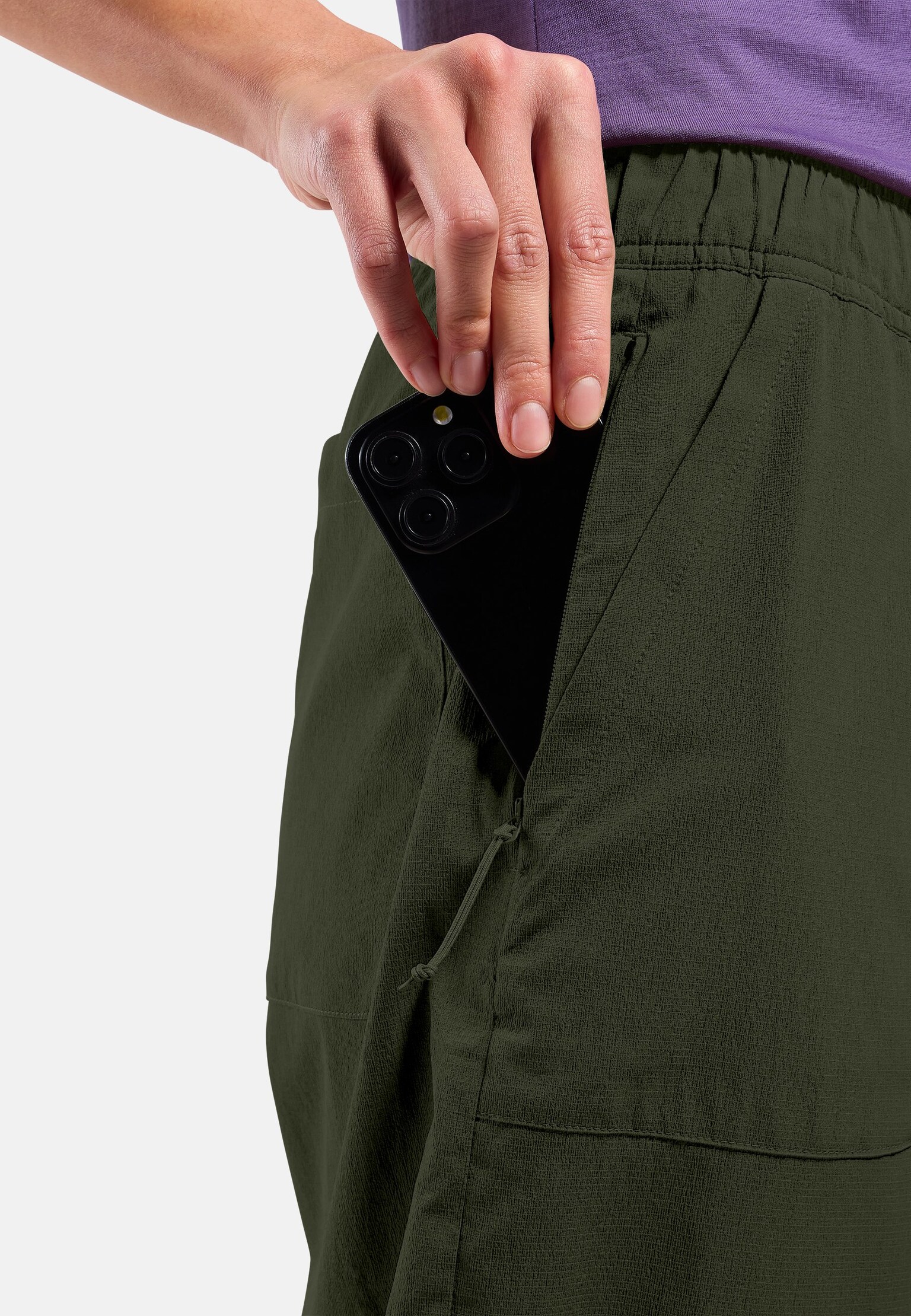 Ascent ultralichte toelopende 7/8 ripstopbroek