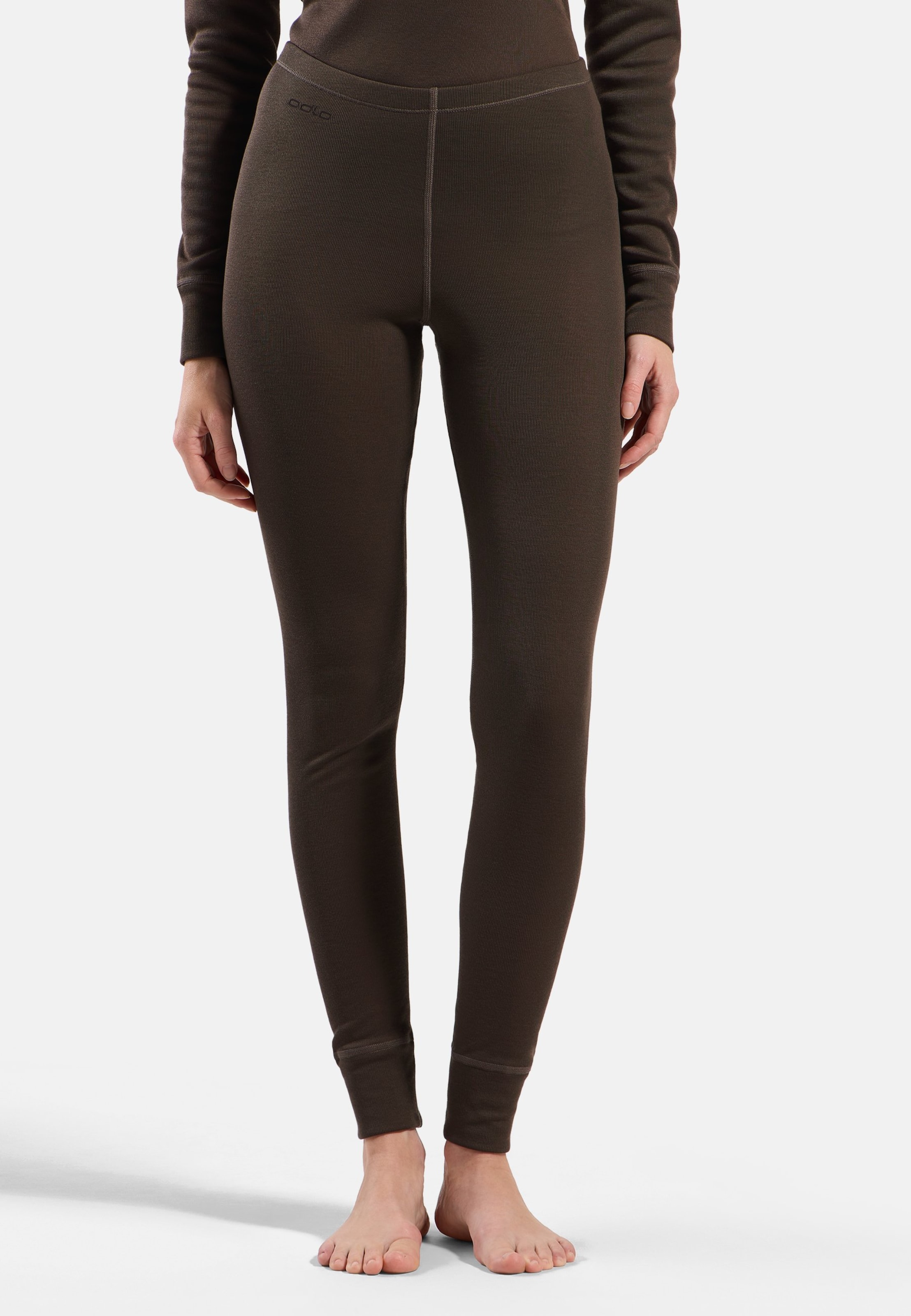 Odlo Active Warm Base Layer Tights für Damen - Wandern, Ski & Snow - braun, M