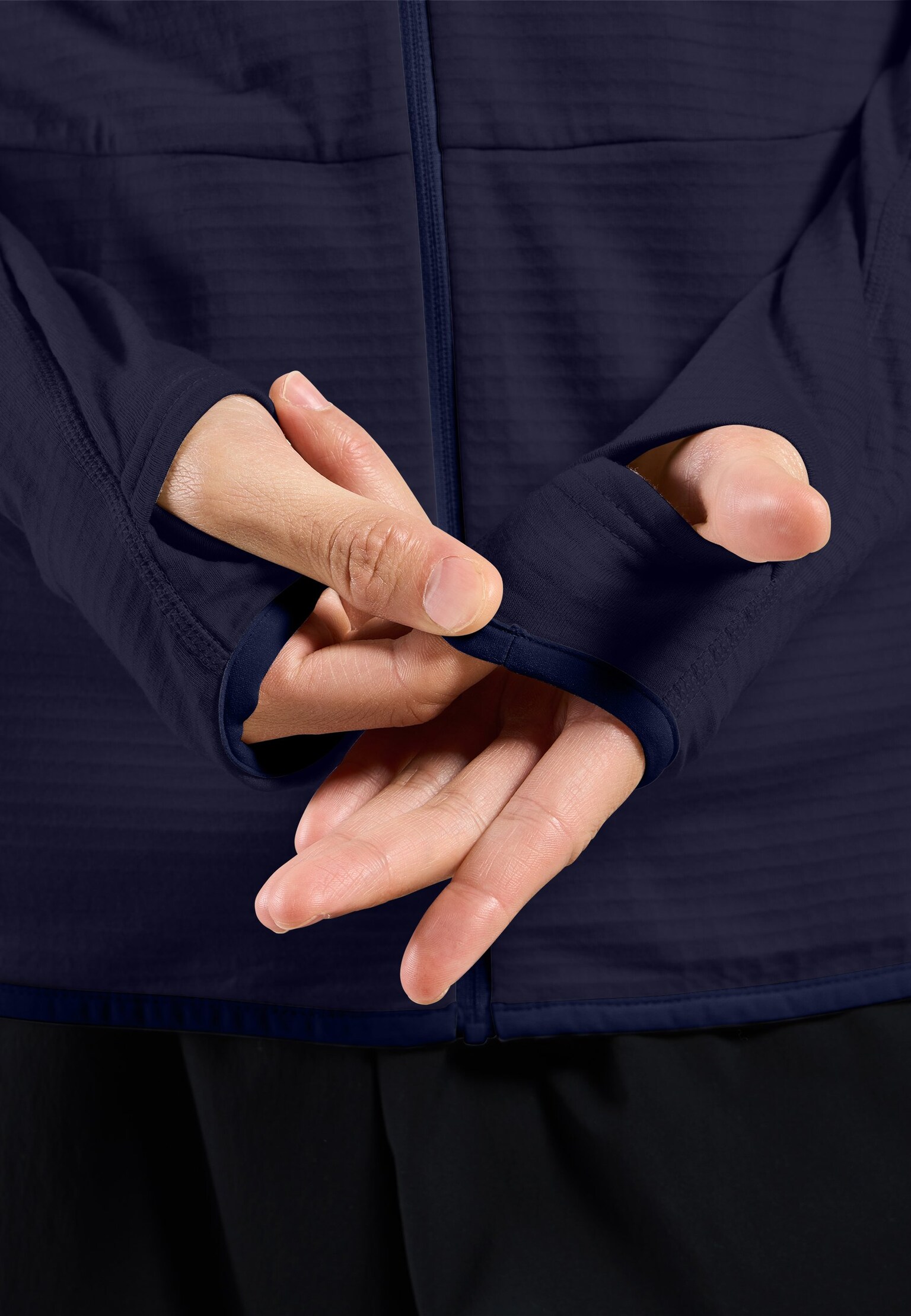 Ascent Mid Layer mit Kapuze und Reissverschluss