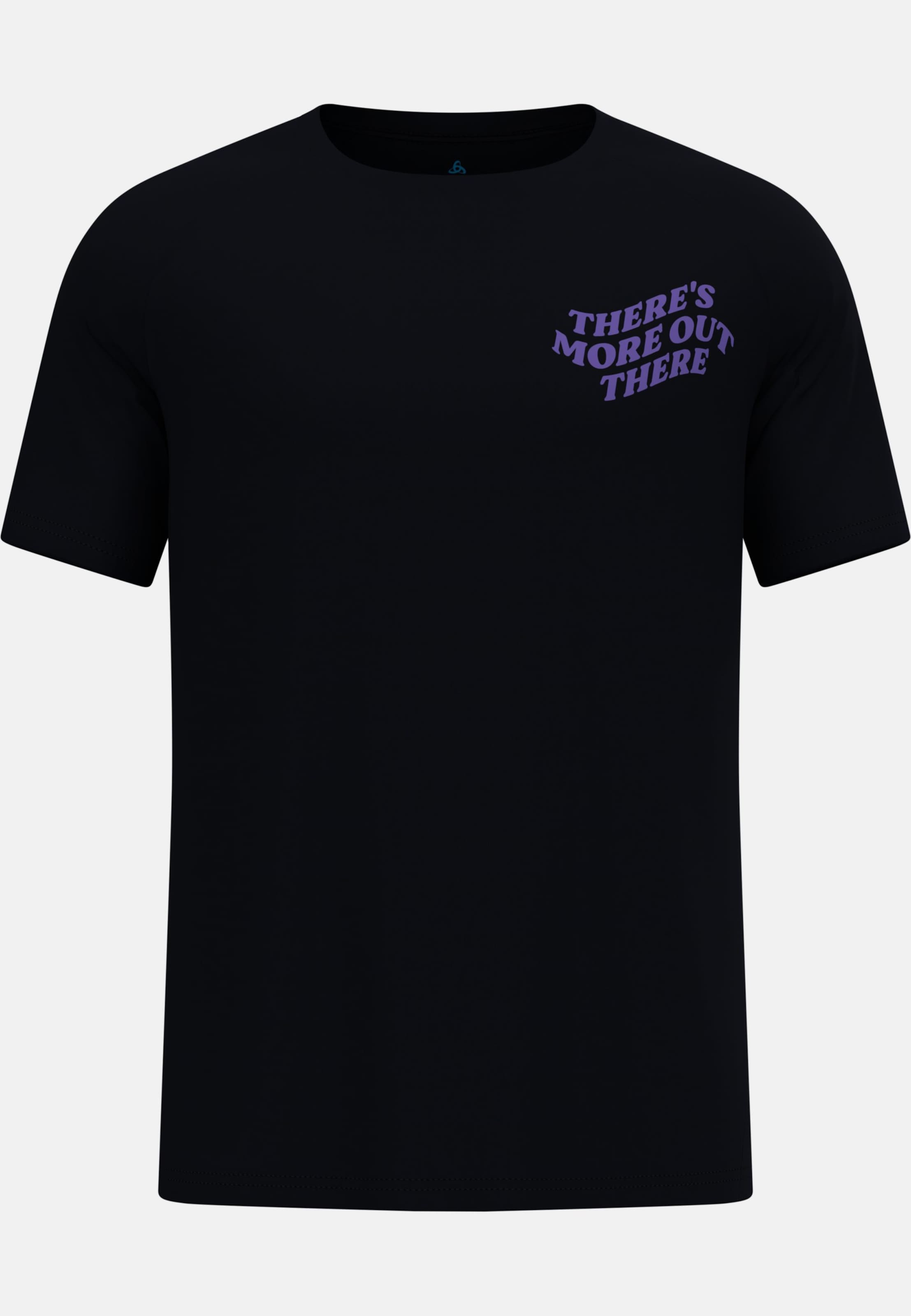 Odlo Essentials Laufshirt mit TMOT-Print für Herren, S, schwarz