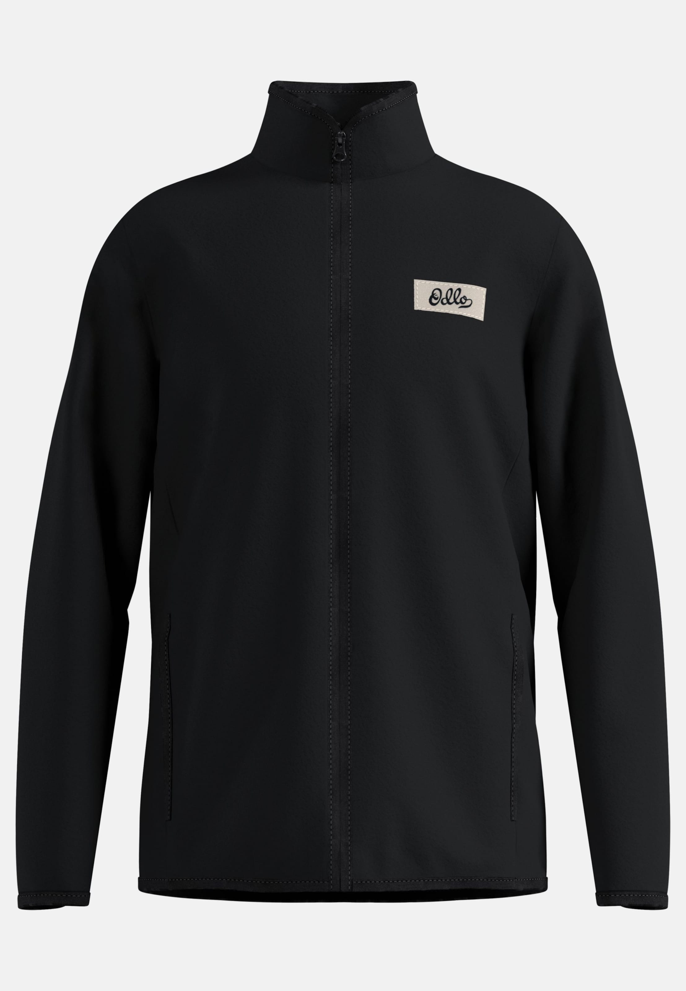 Odlo Classic Fleece Mid Layer Full-Zip für Kinder - Wandern, Ski & Snow - schwarz, 128