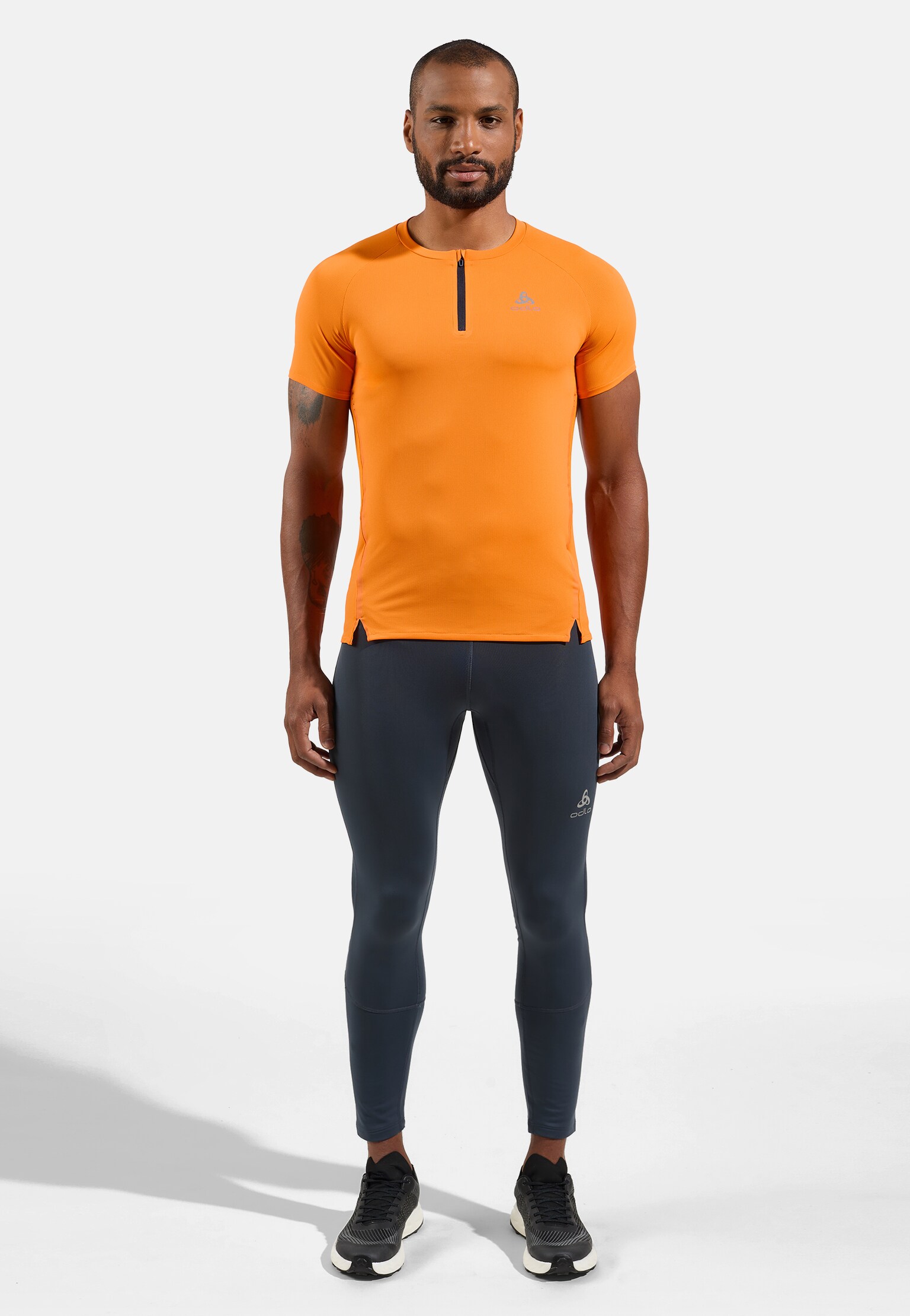 T-shirt running X-Alp a mezza zip