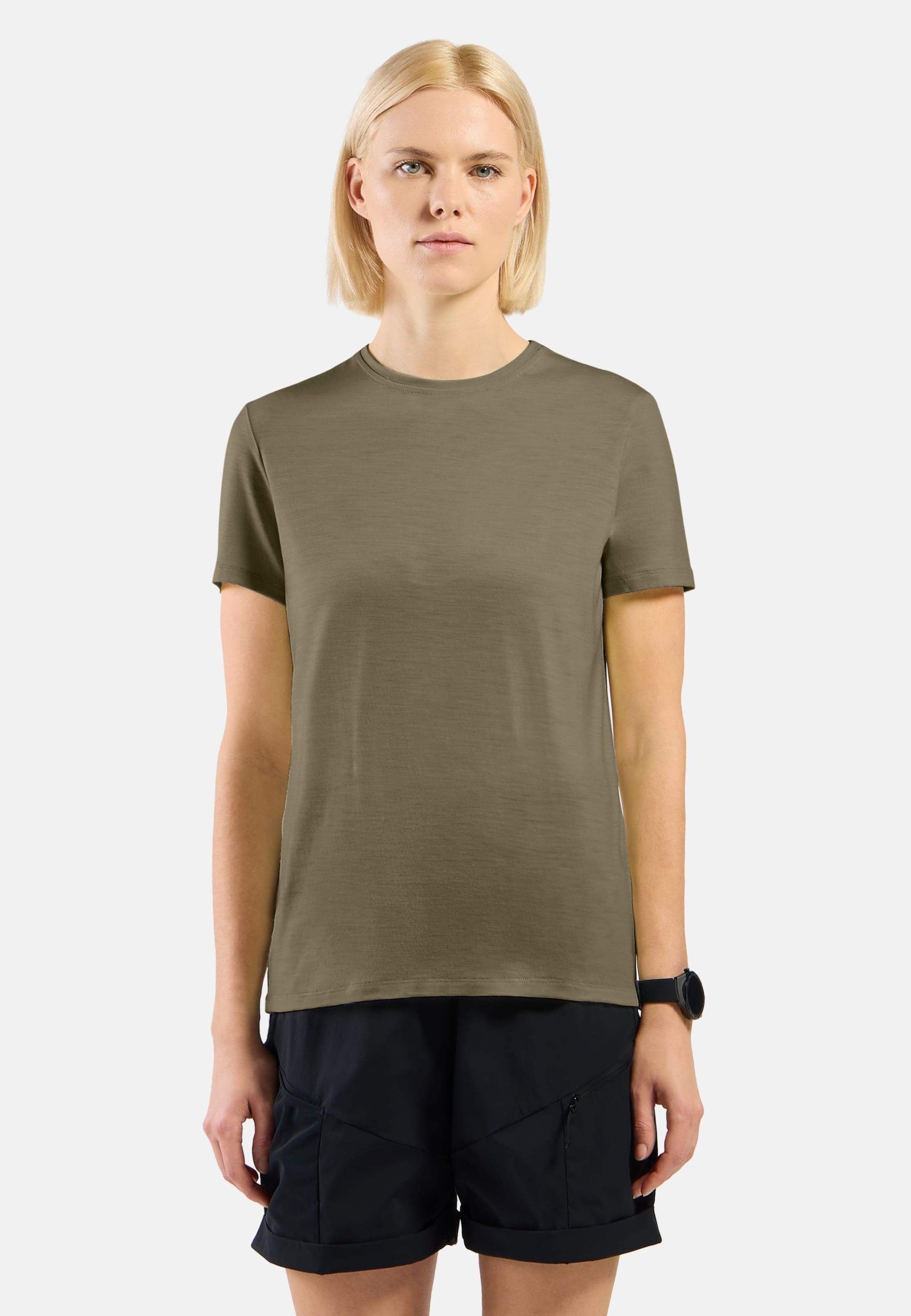 Odlo Ascent Merino 160 T-Shirt für Damen, M, grün