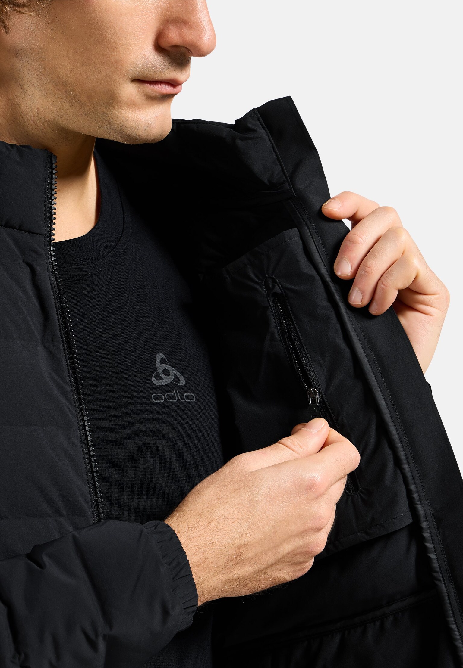 The Ascent N-Thermic recycled down hybrid jacket