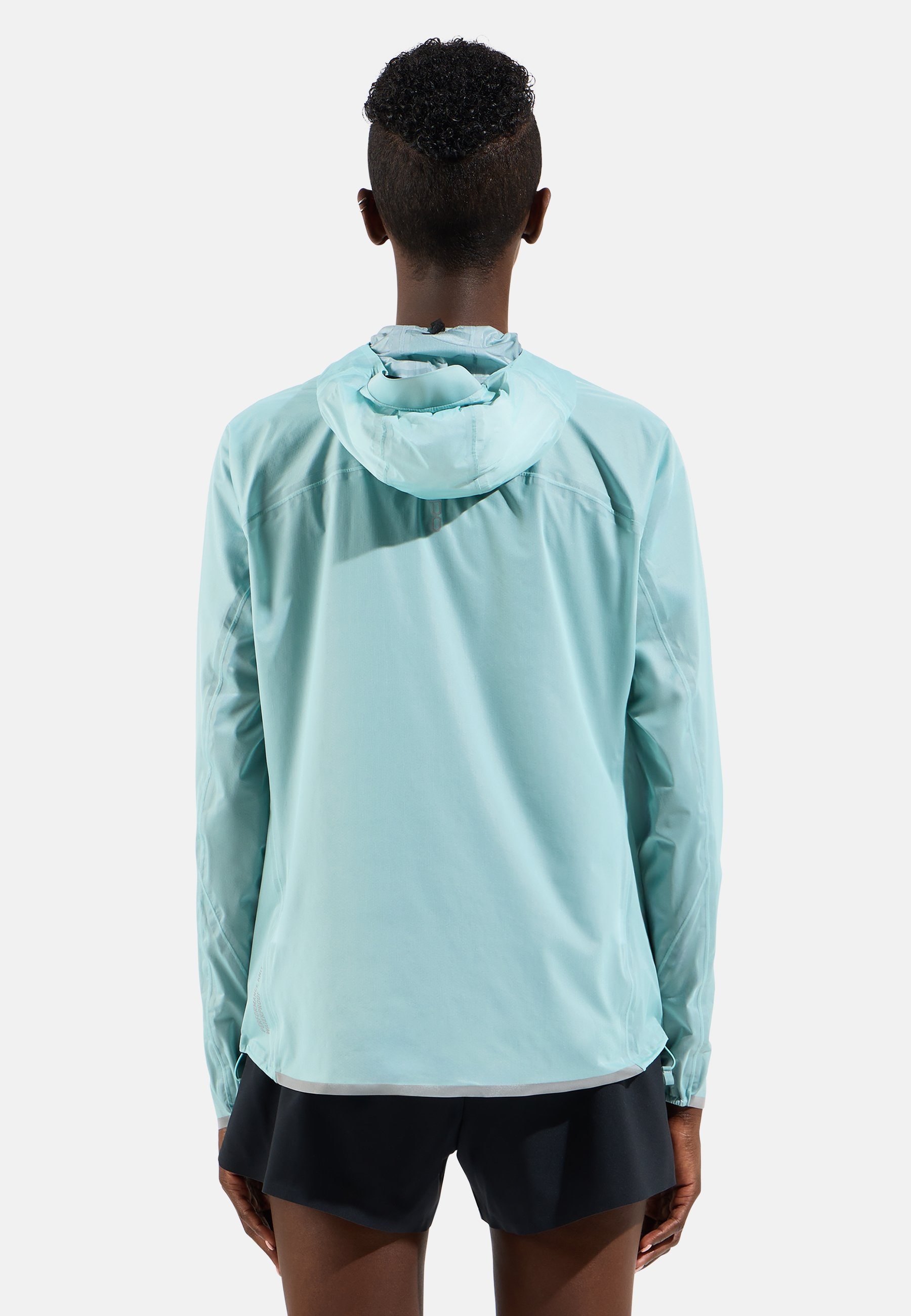 odlo オレンジ ウィンドブレーカー M The Zeroweight Dual Dry Performance Knit waterproof running