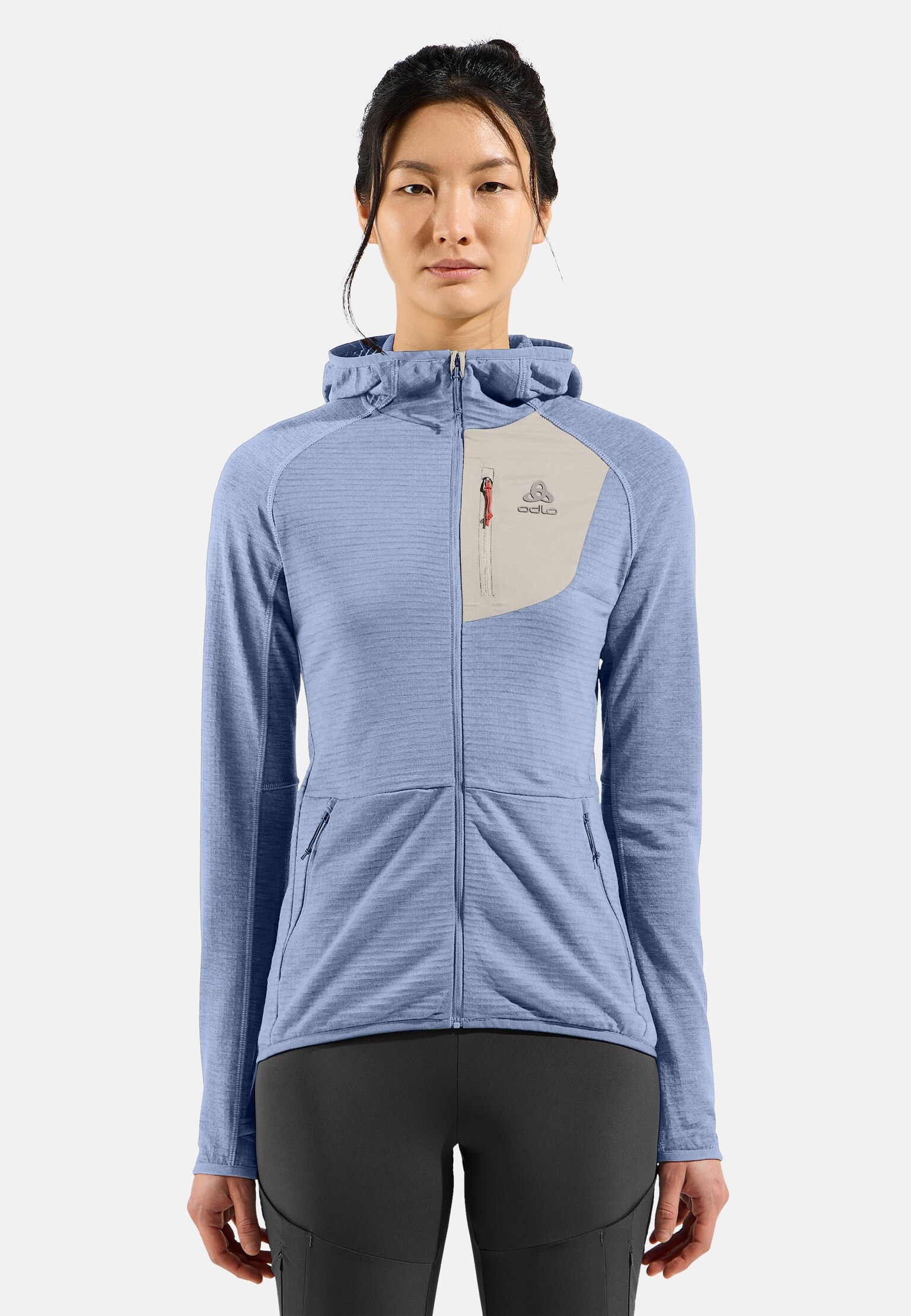 Ascent Mid Layer mit Kapuze und Reissverschluss