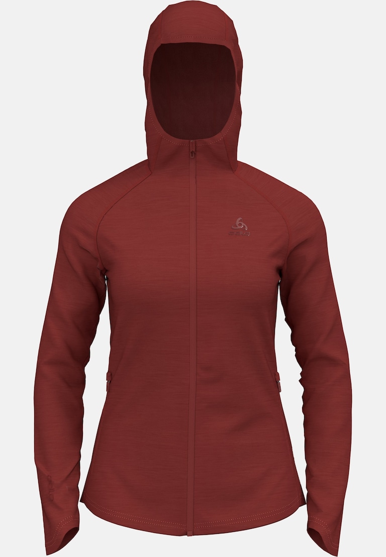Mid layer con cappuccio Ascent Performance Wool Warm con zip