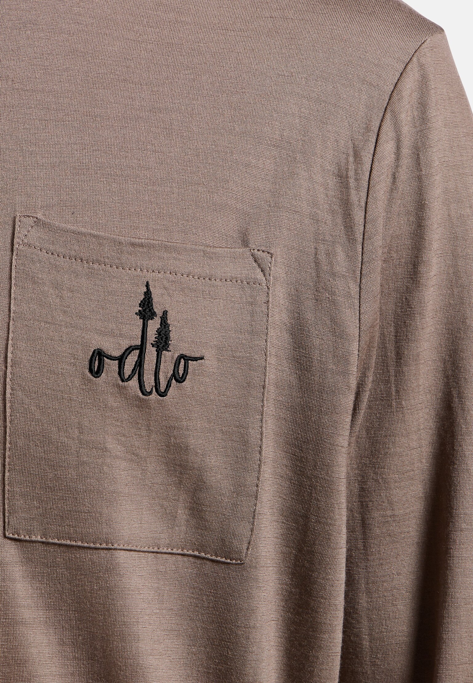 Ascent merino 200 longsleeve met borstzak