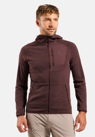 Mid layer Ascent con cappuccio e zip
