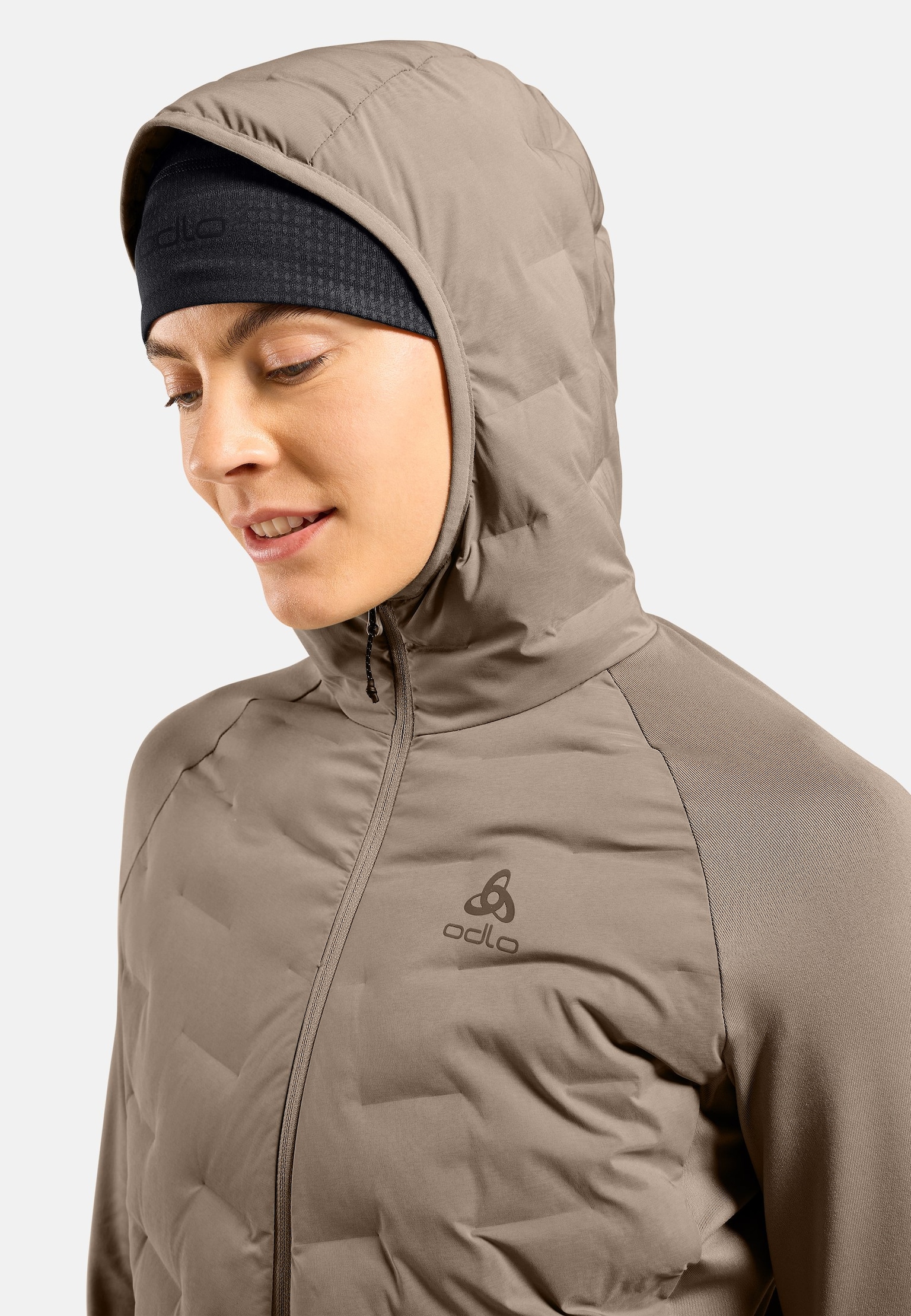 Haut à capuche de ski de fond zippé Zeroweight Insulator