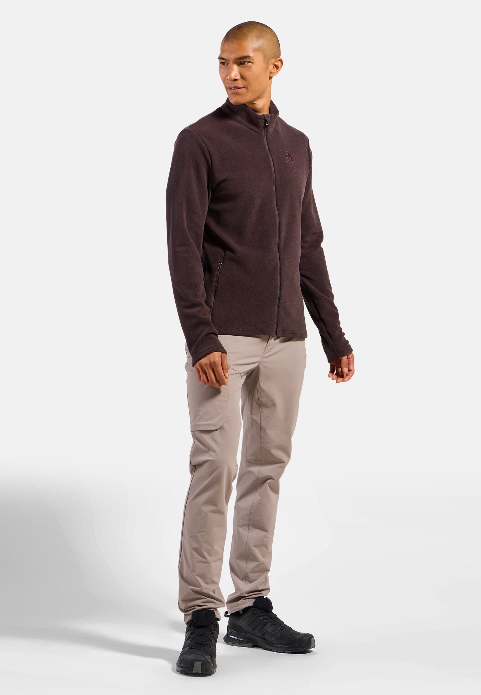 The men's Roy full zip mid layer top
