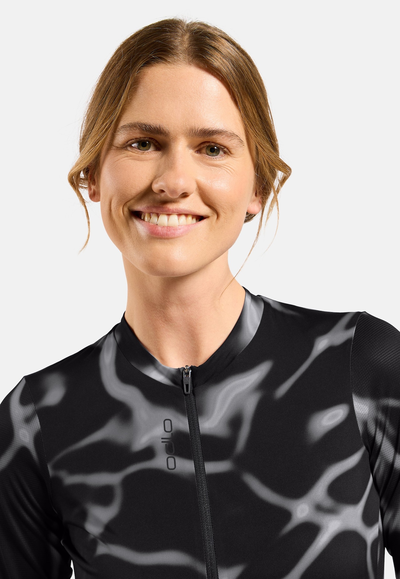 Zeroweight Pro Print Stand-Up Collar Cycling T-Shirt Full-Zip