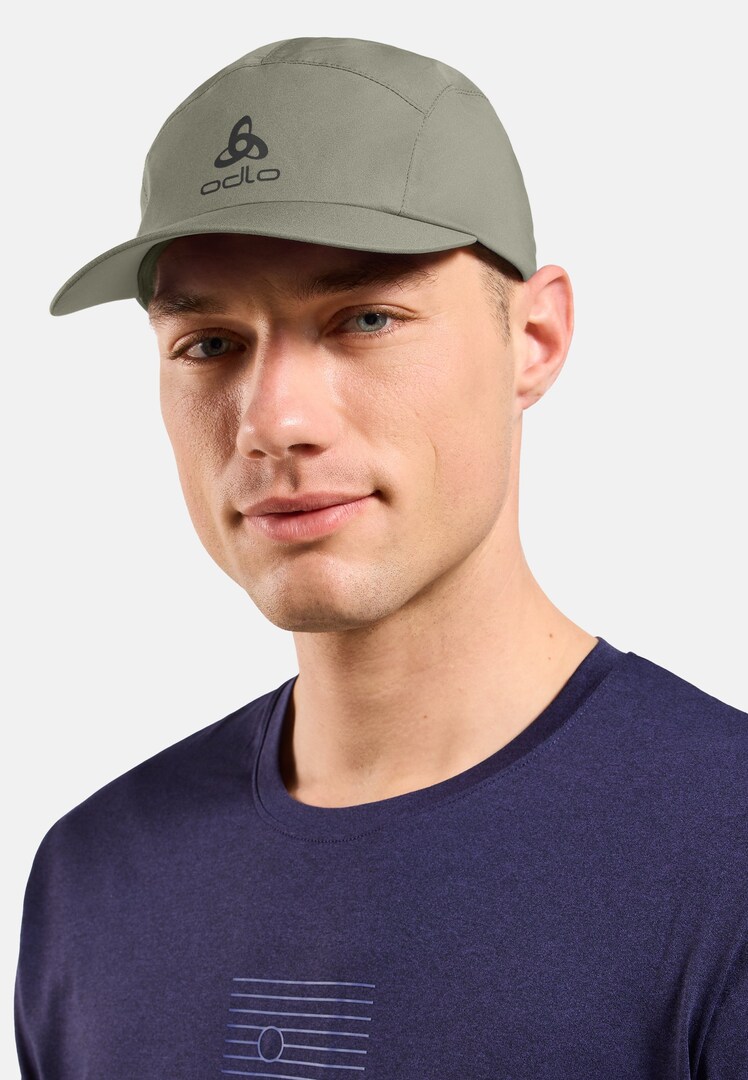 Cappellino da running impermeabile Performance in vetiver