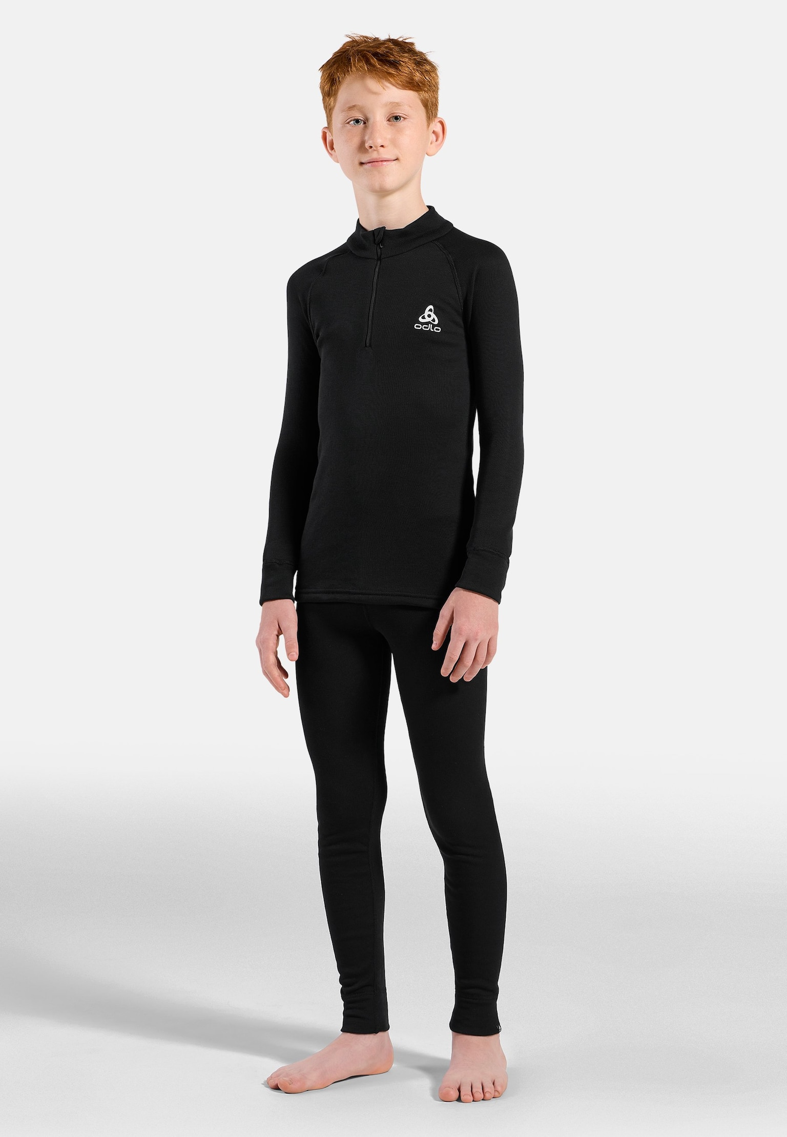 The Active Warm kids' half-zip base layer
