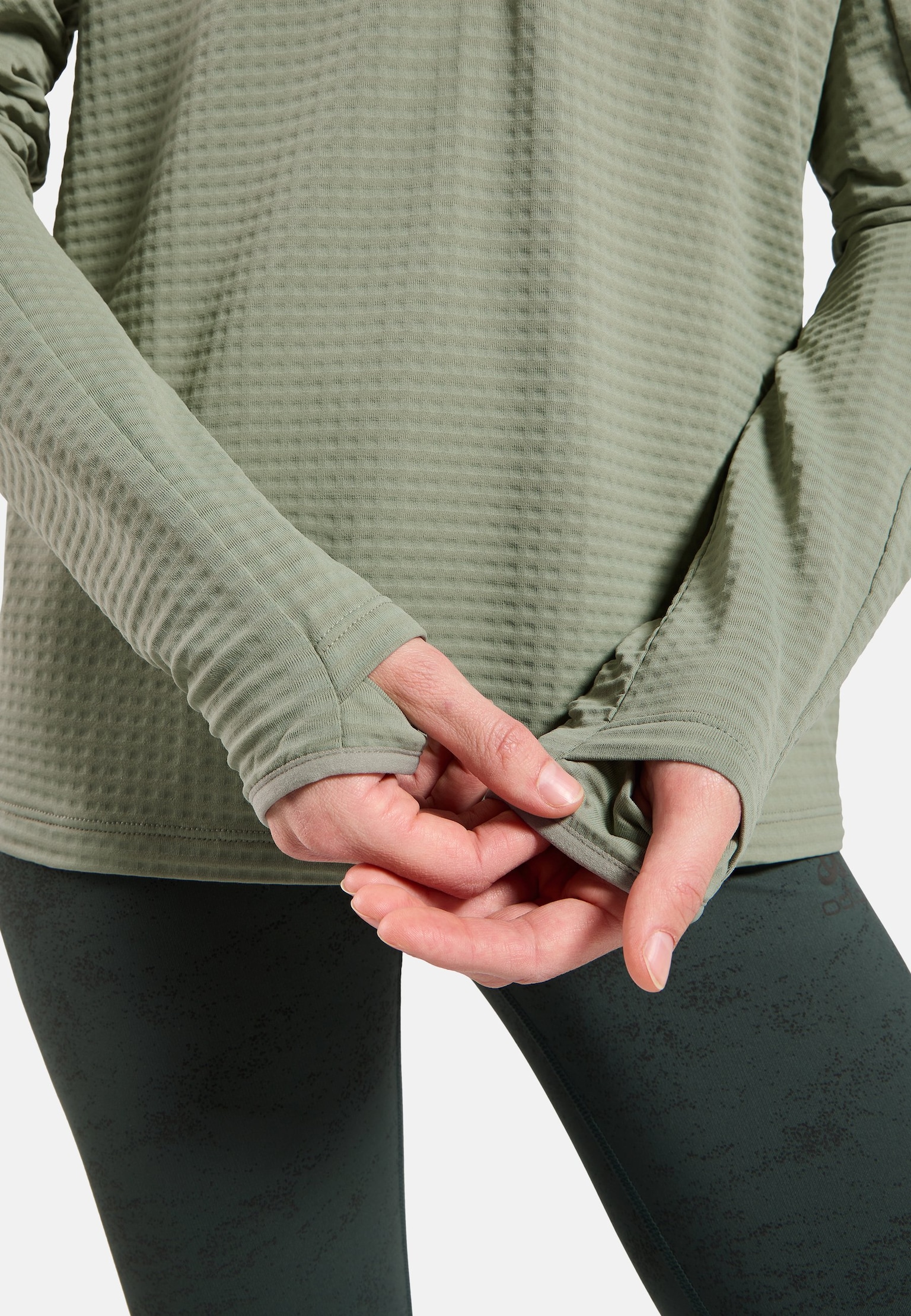 Mid layer da running Essentials Thermal a mezza zip