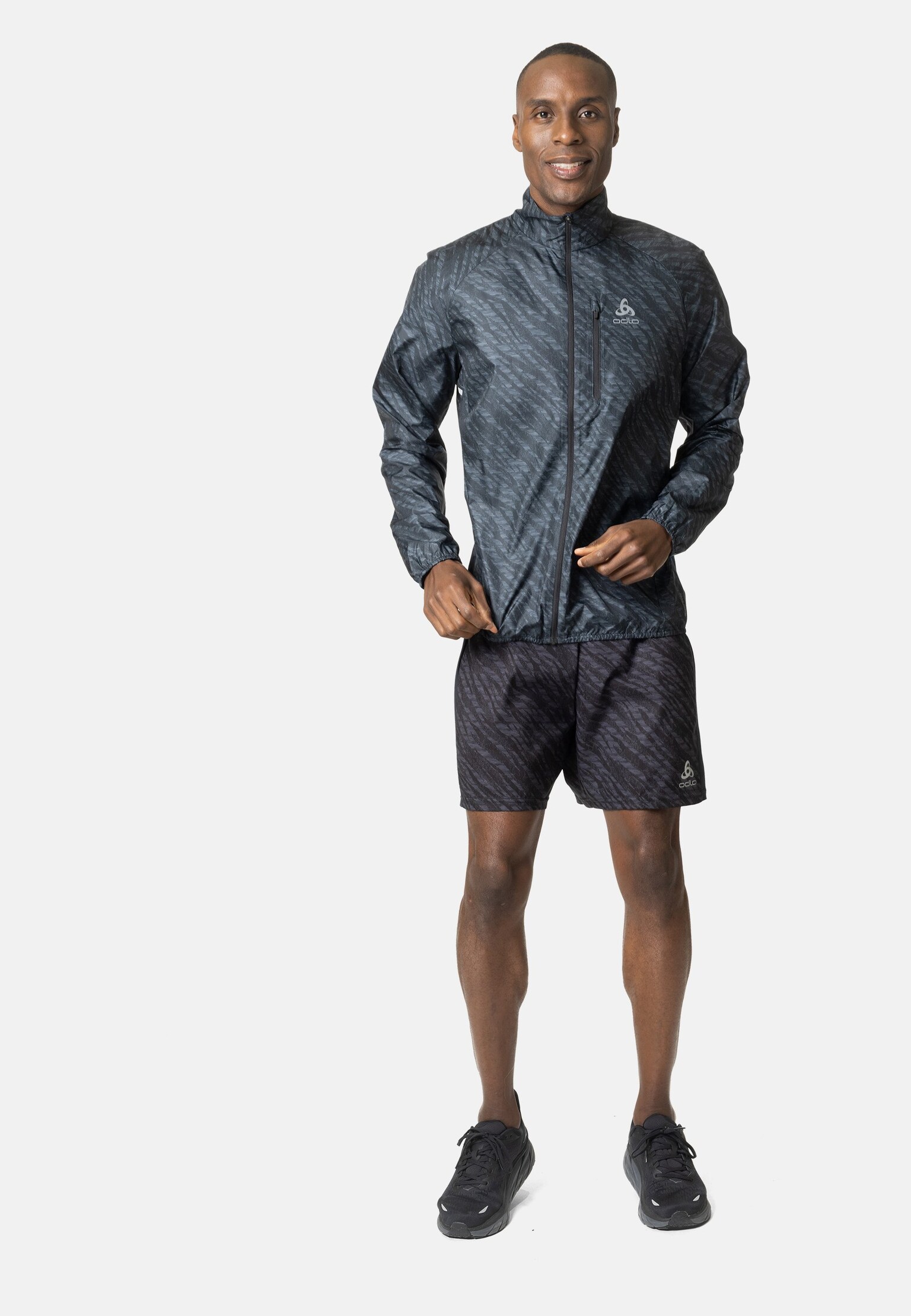 The Zeroweight print running jacket