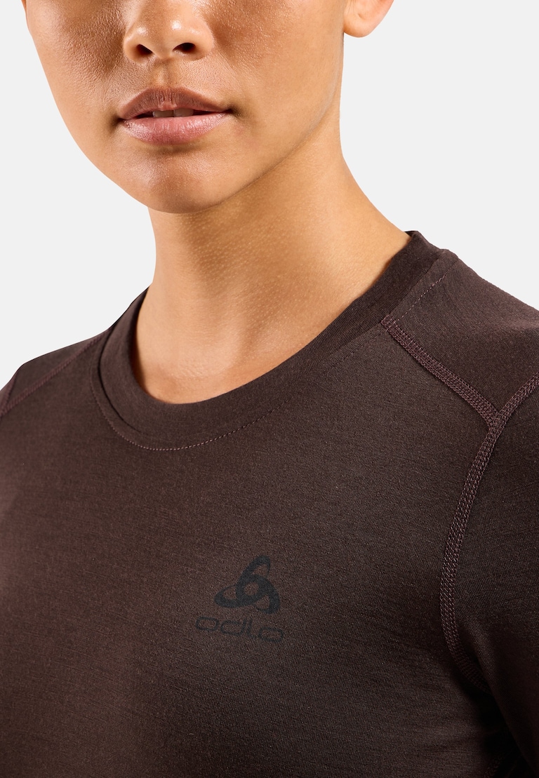 T-shirt technique en laine mérinos 160 Natural