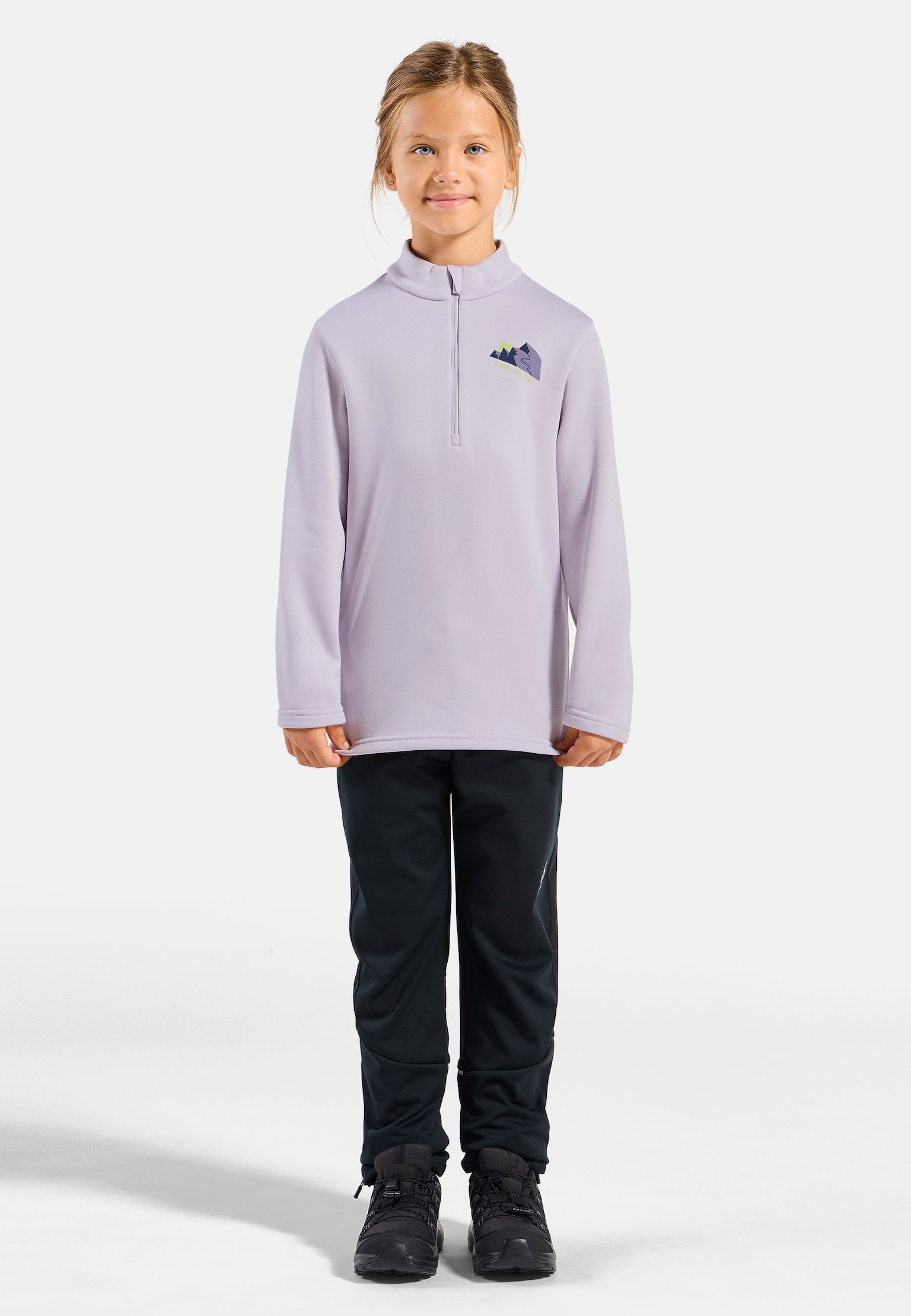 Berra Kids Graphic Half-Zip Mid Layer