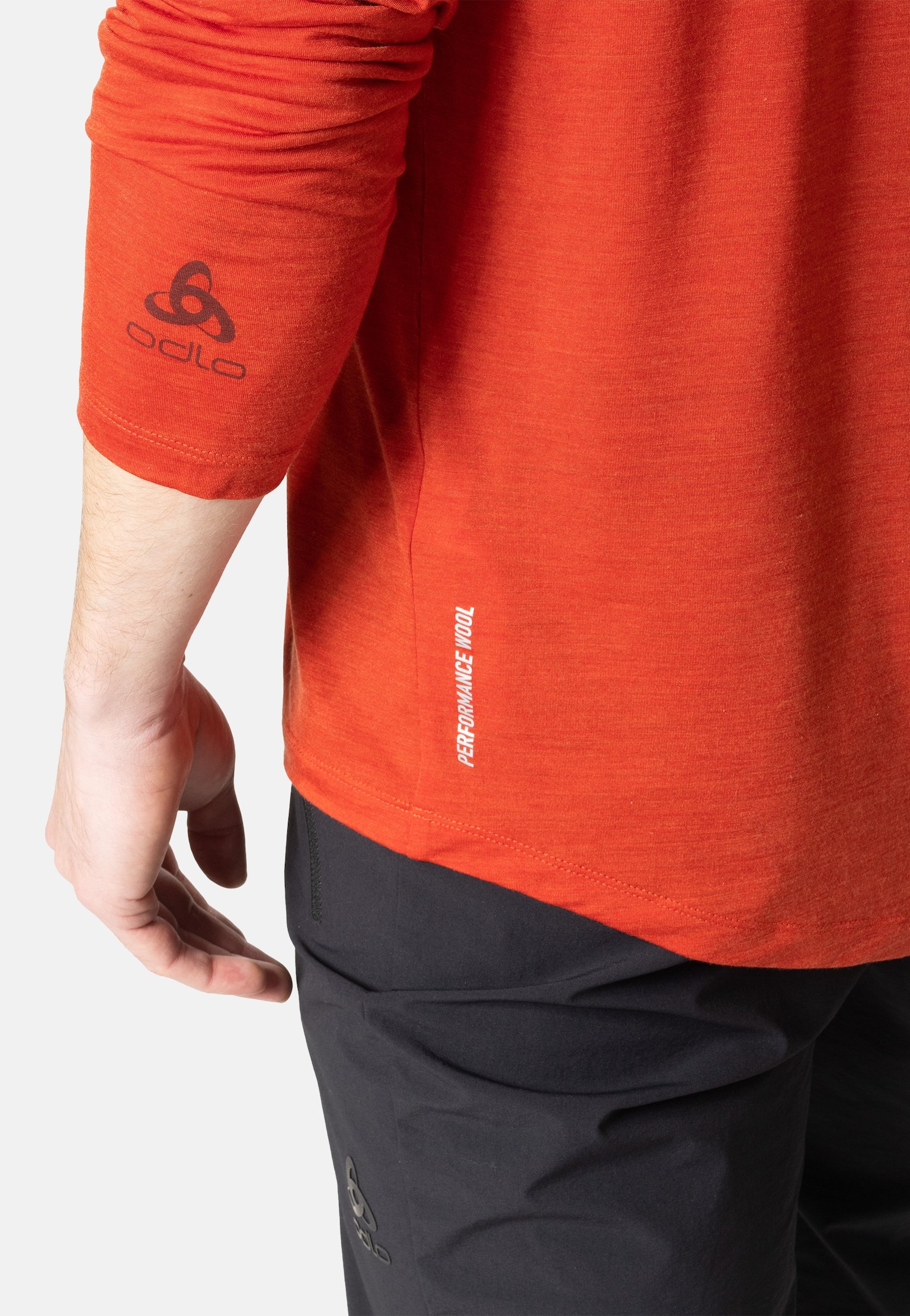 Ascent Performance Wool 130 Langarmshirt mit Logo-Print