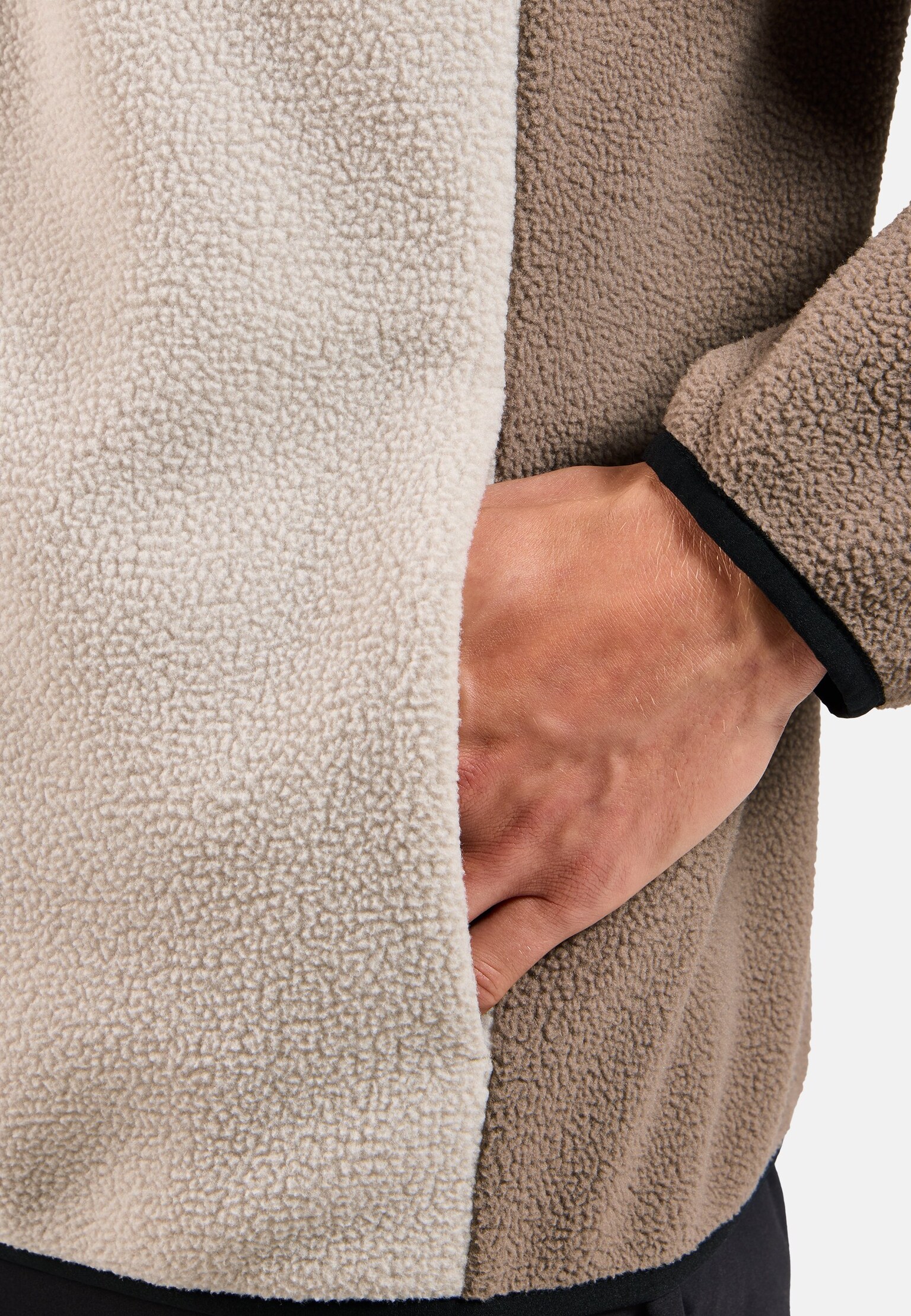 Essential High Pile Blocked Full-Zip Mid Layer