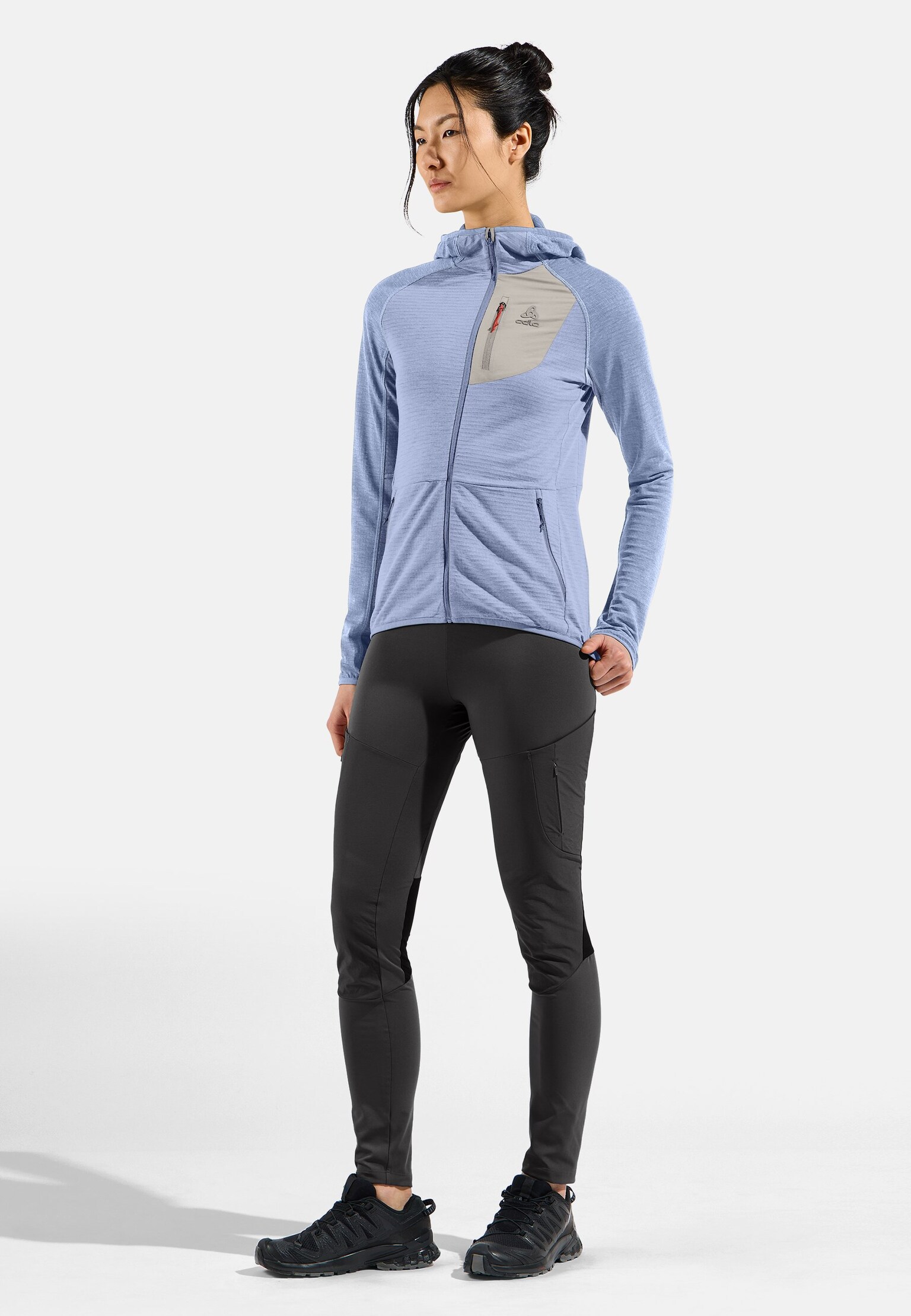 Ascent Mid Layer mit Kapuze und Reissverschluss