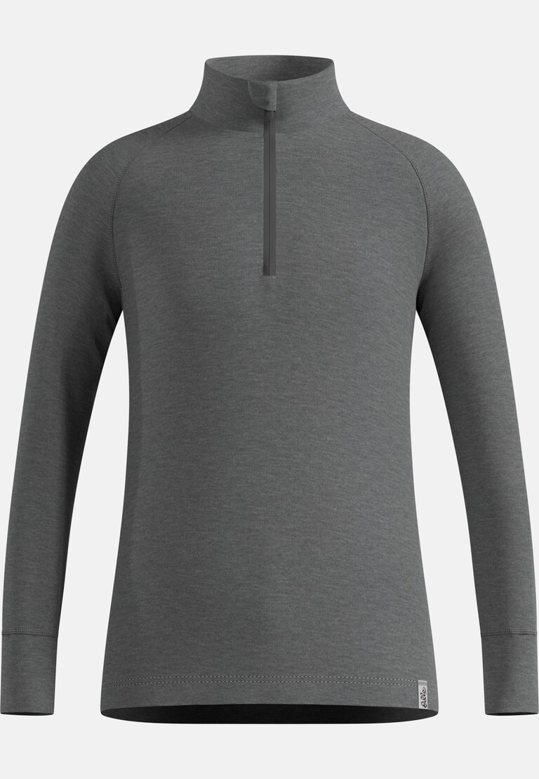 Top a collo alto con mezza zip e manica lunga Active Warm per bambini