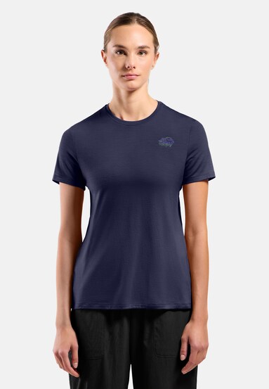 T-shirt Ascent merino 160 con stampa nuvola