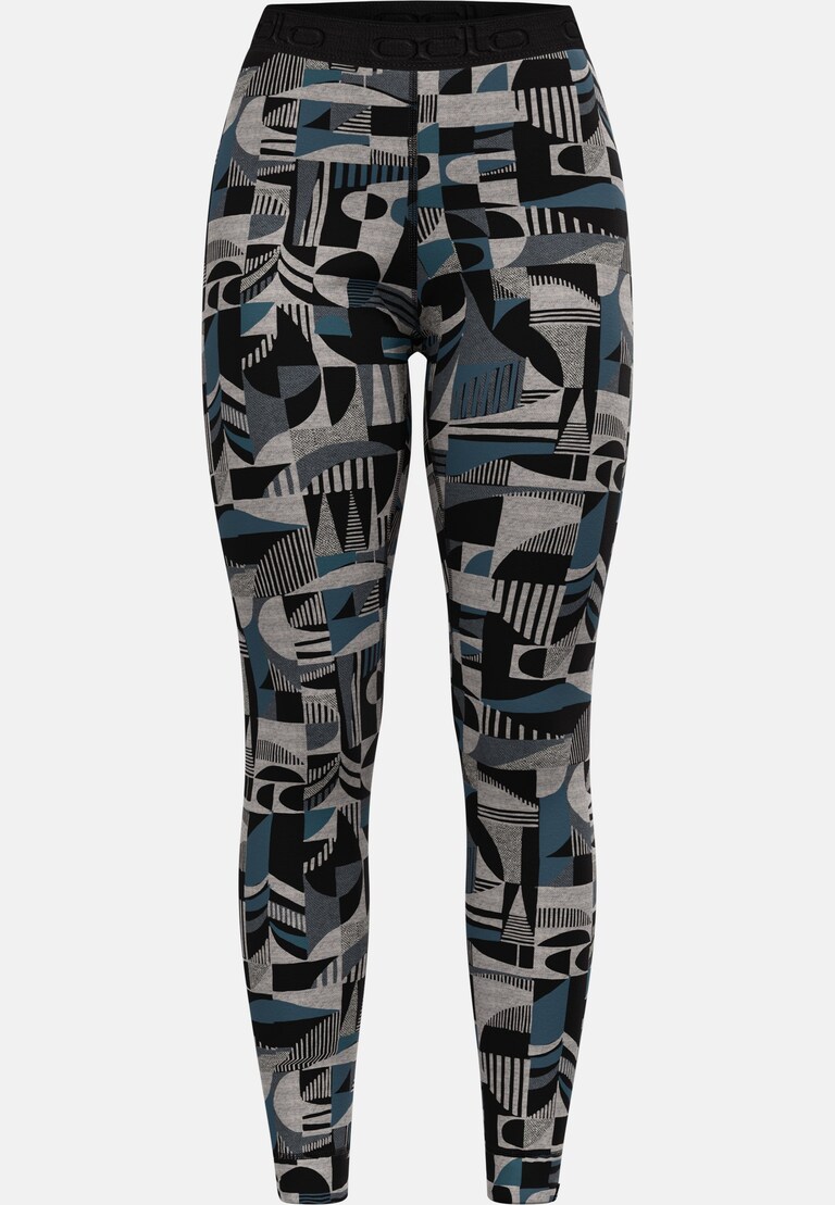 Collant technique à motif en jacquard Merino Warm