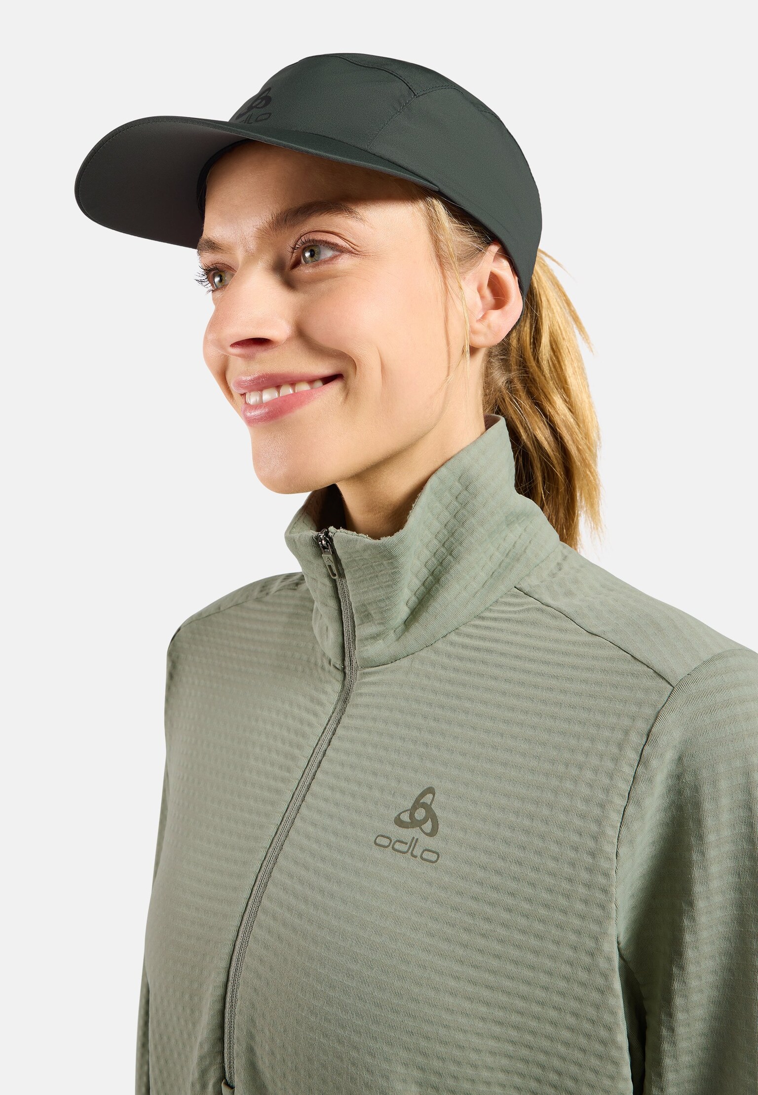 Mid layer da running Essentials Thermal a mezza zip