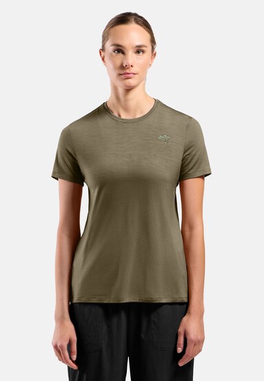 The Ascent merino 160 raincloud t-shirt