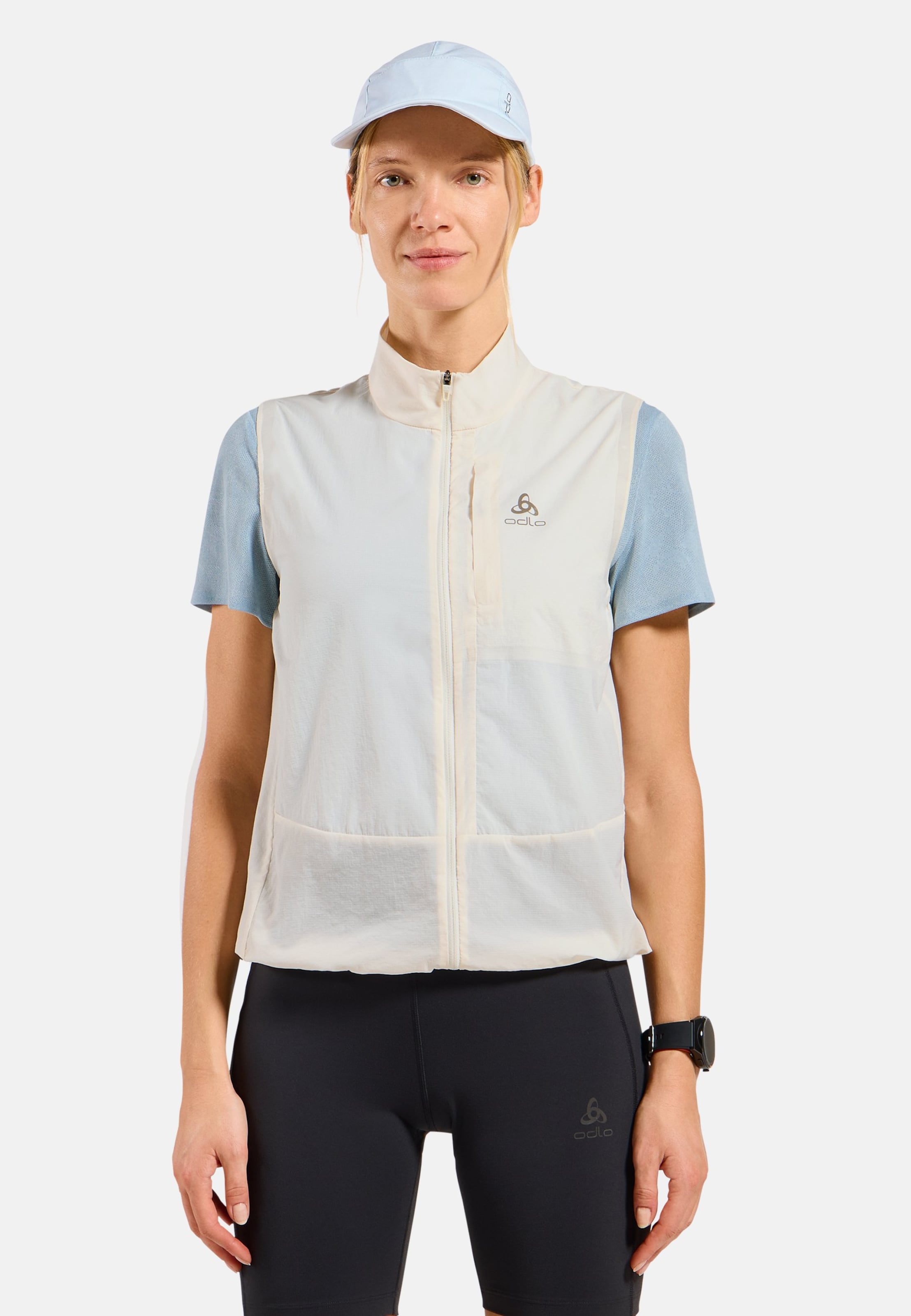 Odlo Zeroweight Laufweste für Damen - Running - beige, M