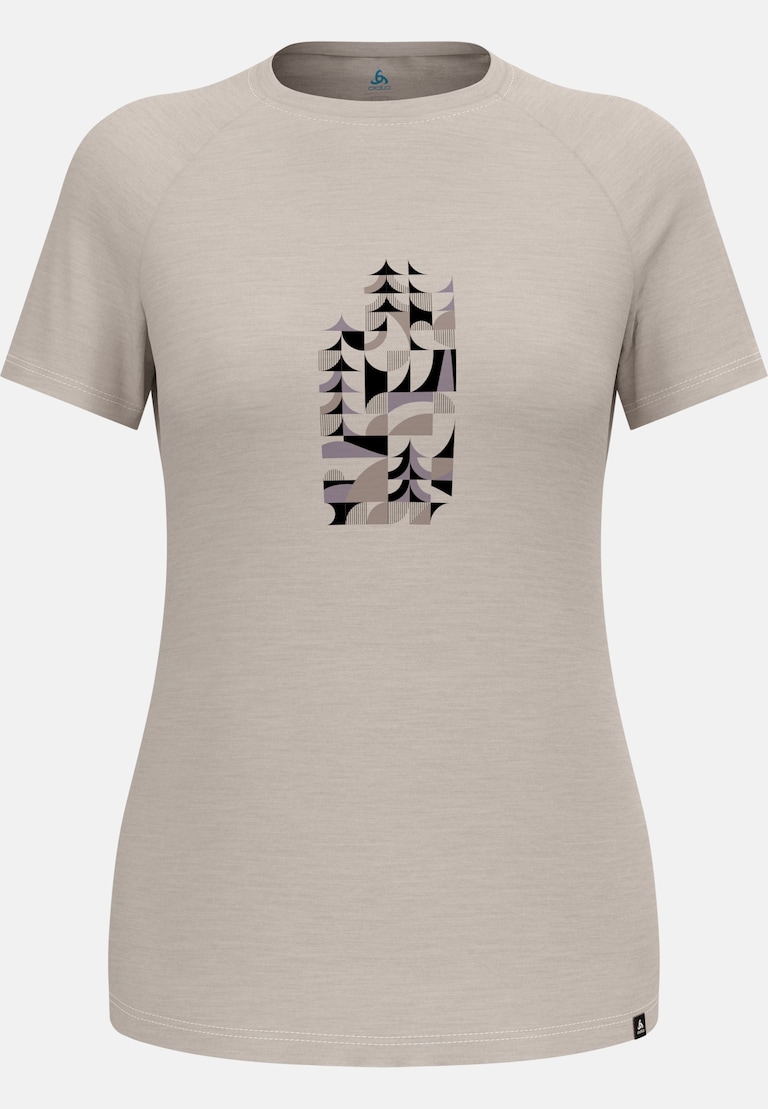 The Merino blend 130 print t-shirt