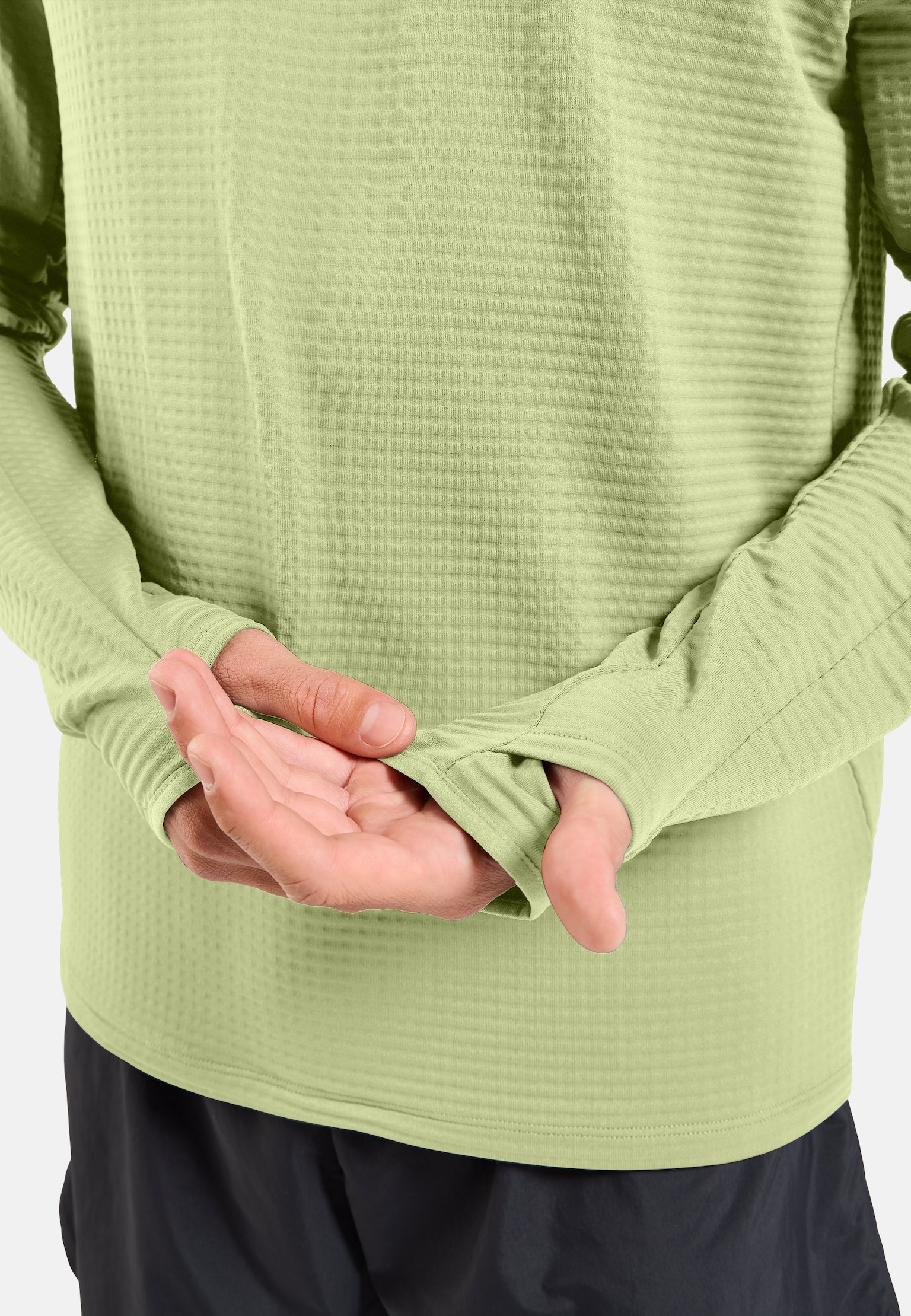 The Essentials Thermal hooded running mid layer