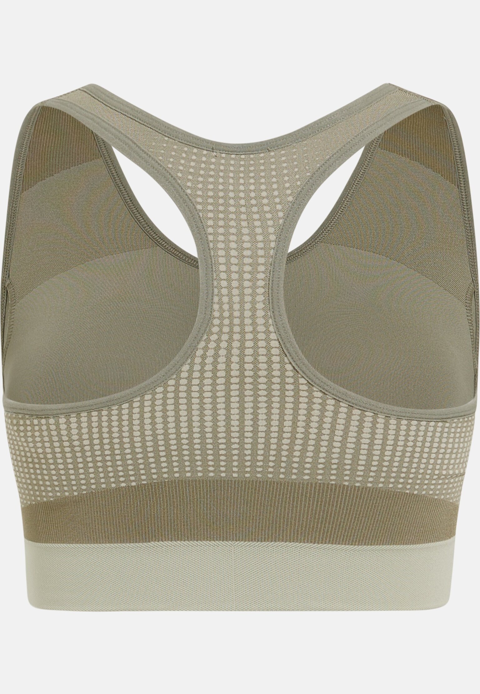 Seamless høystøtte sports-BH med glidelås