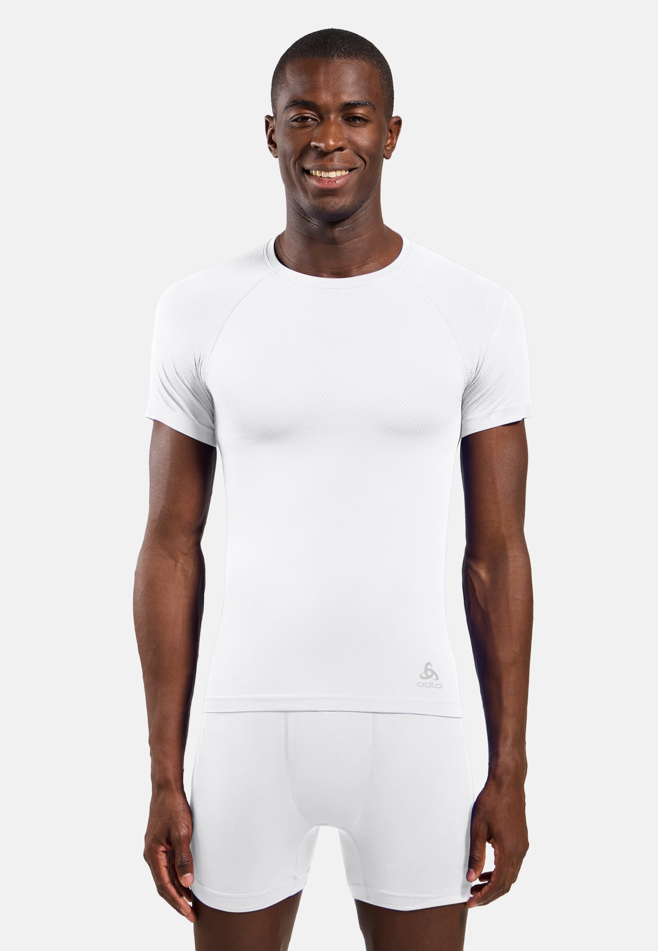 Odlo Kurzärmeliger Performance X‑Light Base Layer für Herren, M, weiss