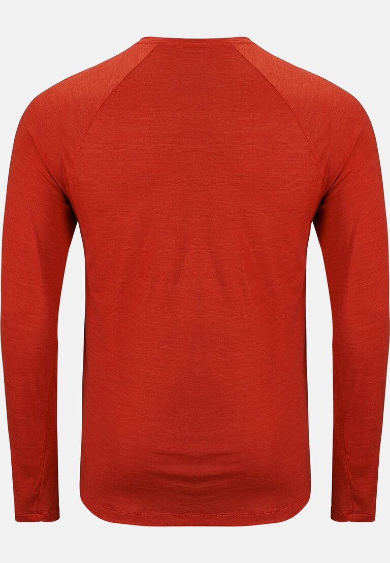 The Ascent Performance Wool 130 hand drawn logo long sleeve t-shirt