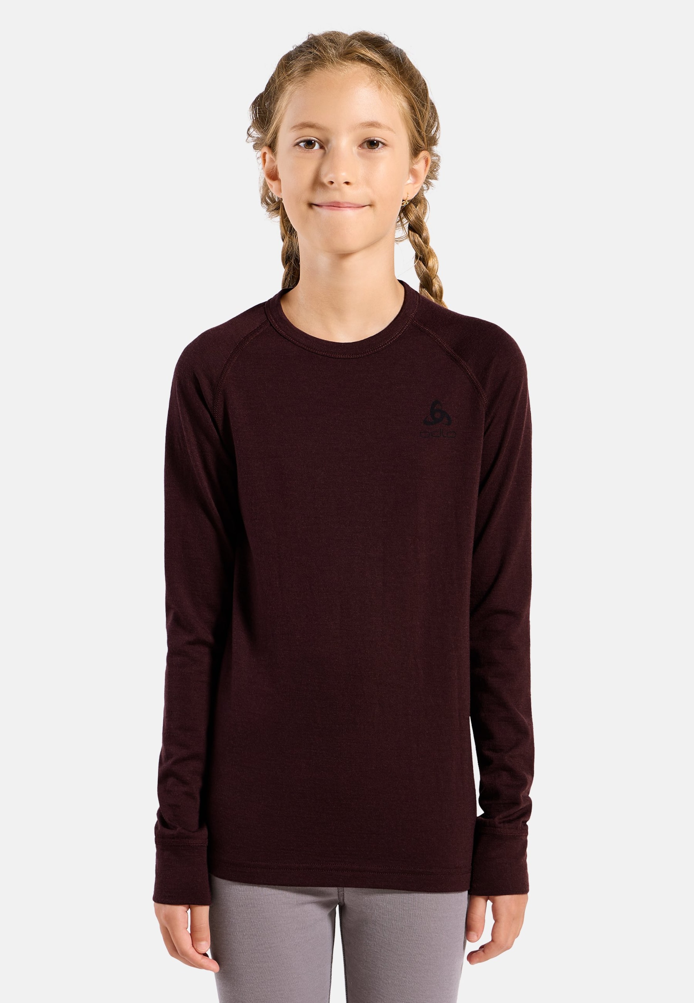 Odlo Natural Merino 200 Base Layer für Kinder, 164, maron