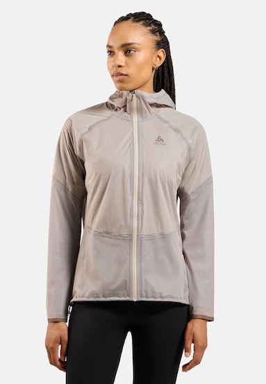 The Dual Dry Performance Knit waterproof insulated running jacket